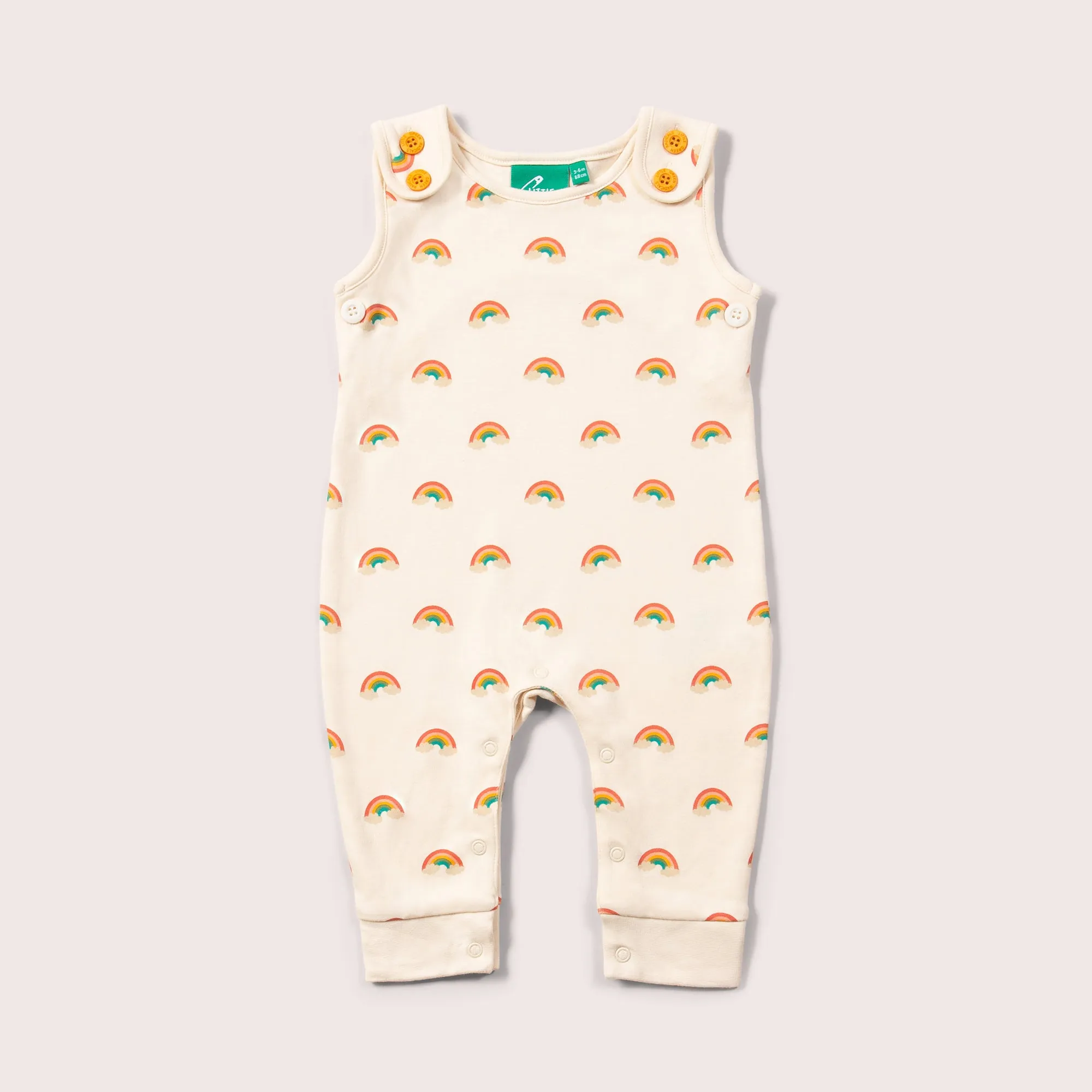 Cream Rainbows Everyday Dungarees