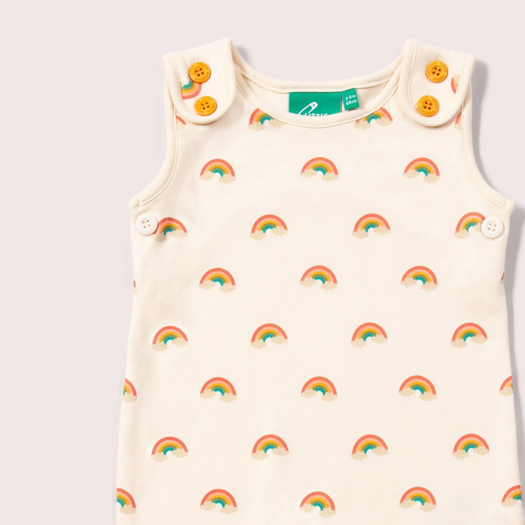 Cream Rainbows Everyday Dungarees
