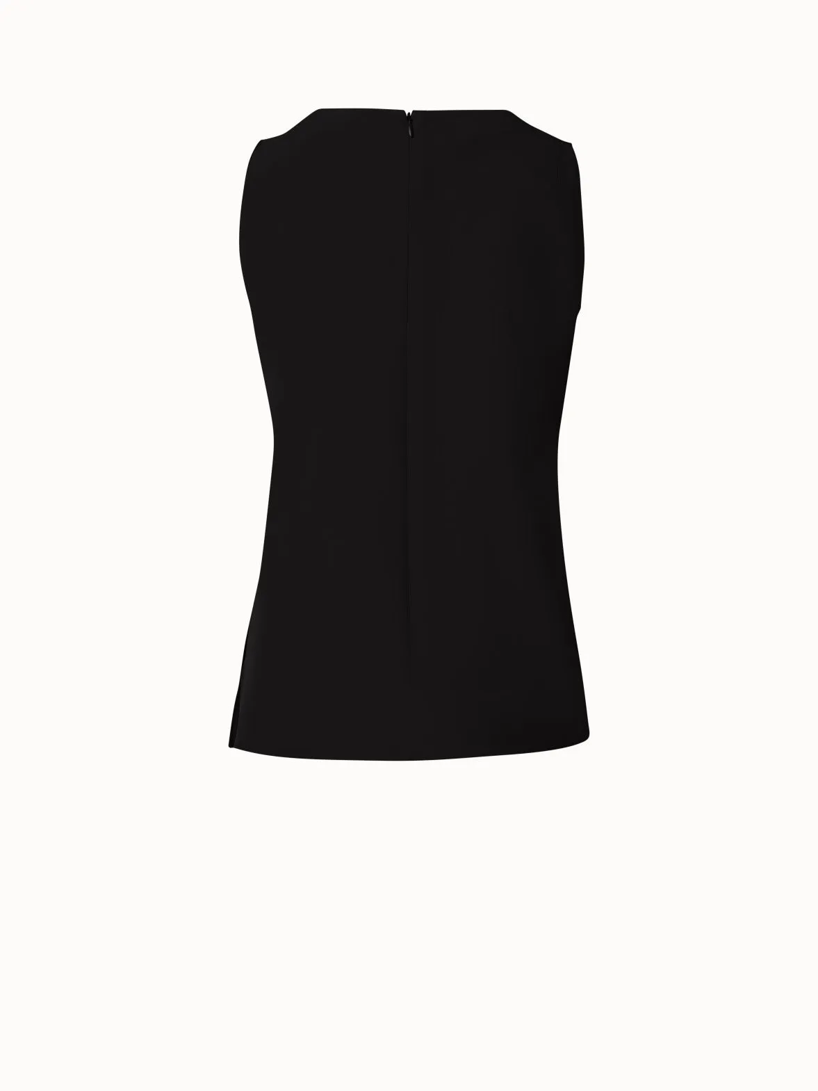 Crêpe de Chine Blouse with Square Neck