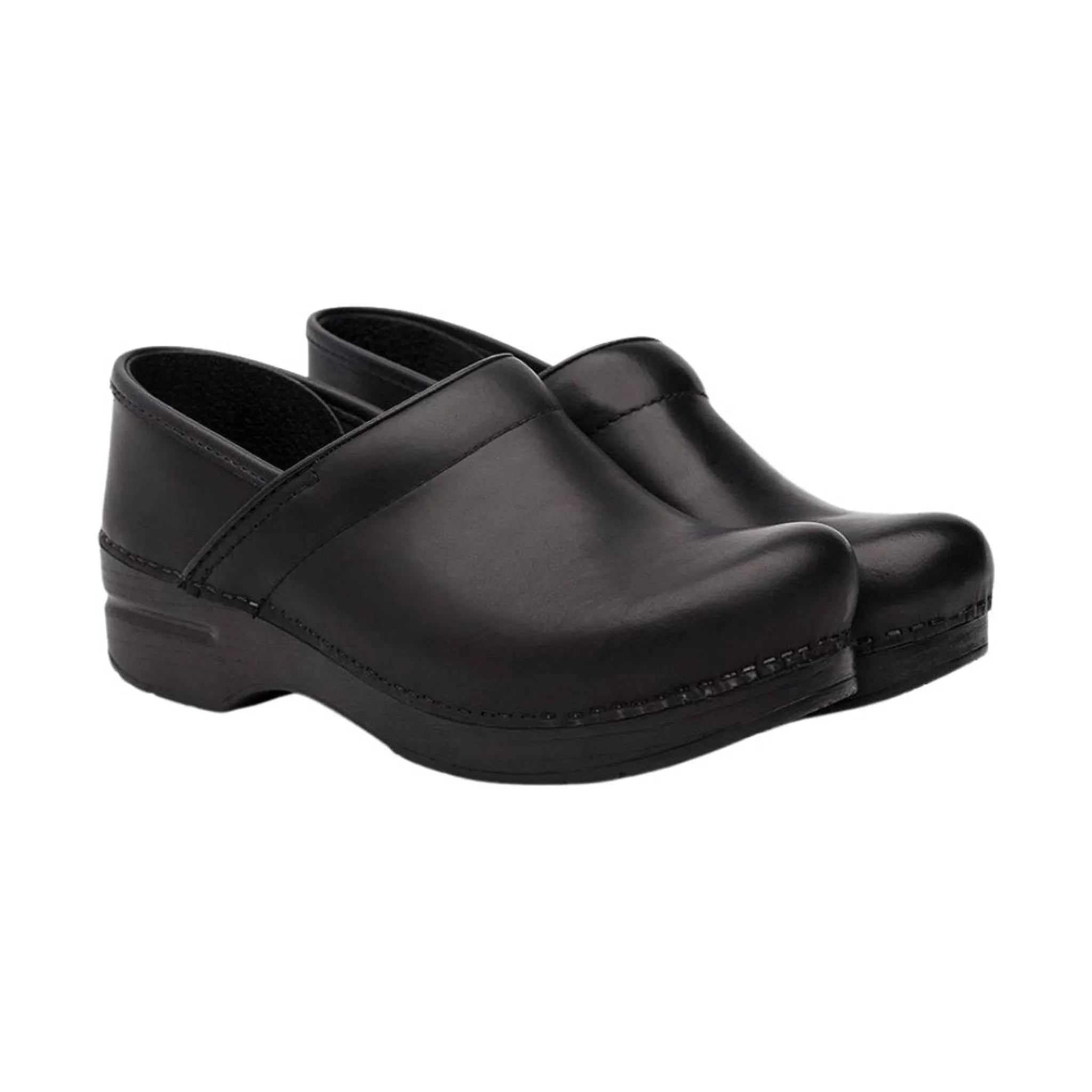 Dansko Women's Professional Clogs (Wide) - Black Cabrio