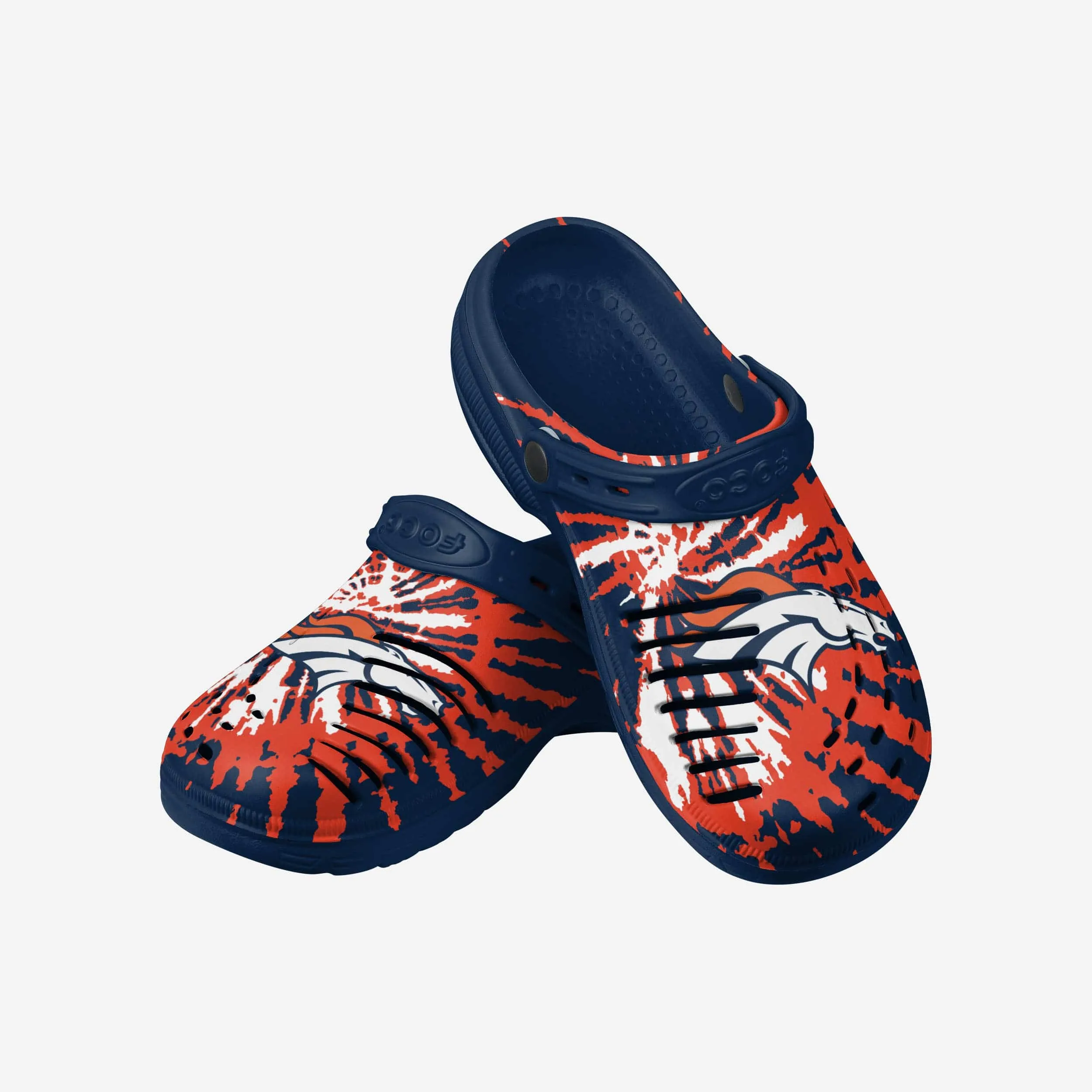 Denver Broncos Tie-Dye Clog With Strap