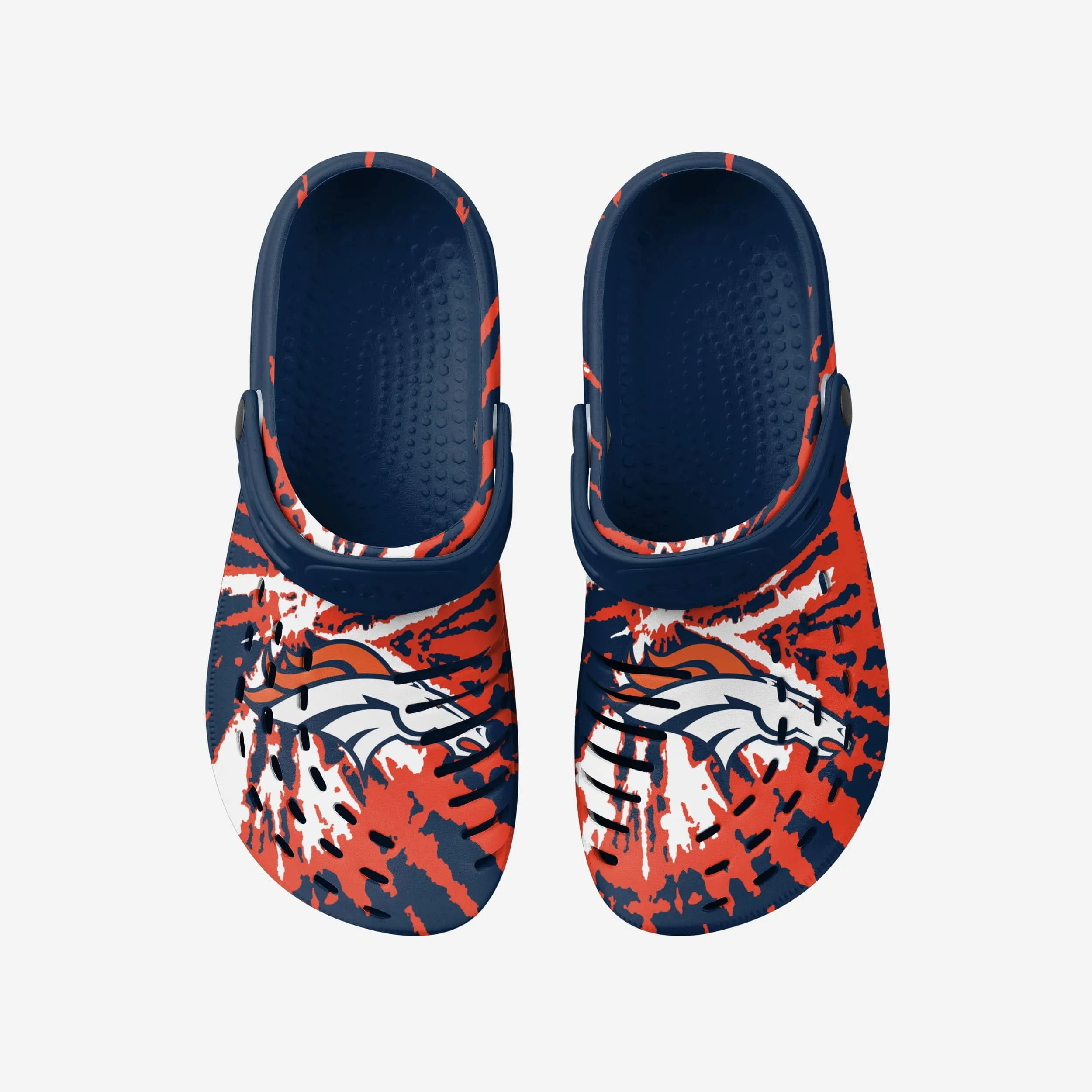 Denver Broncos Tie-Dye Clog With Strap