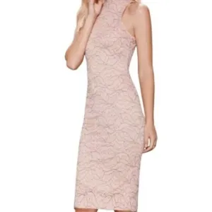 Dress The Population Norah Pink Nude Black Bodycon Formal Dress Size Large