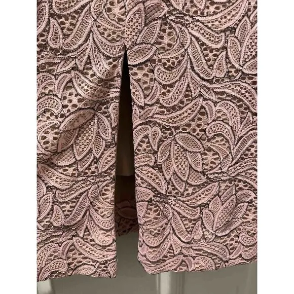 Dress The Population Norah Pink Nude Black Bodycon Formal Dress Size Large