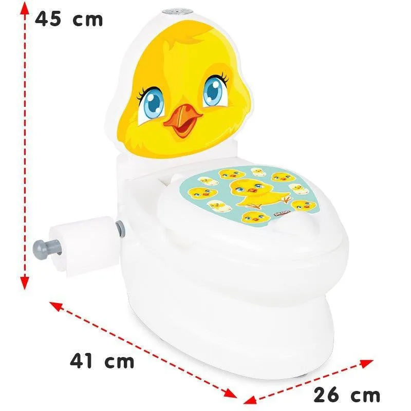 Educational Fun Toilet Bowl, Chick Design