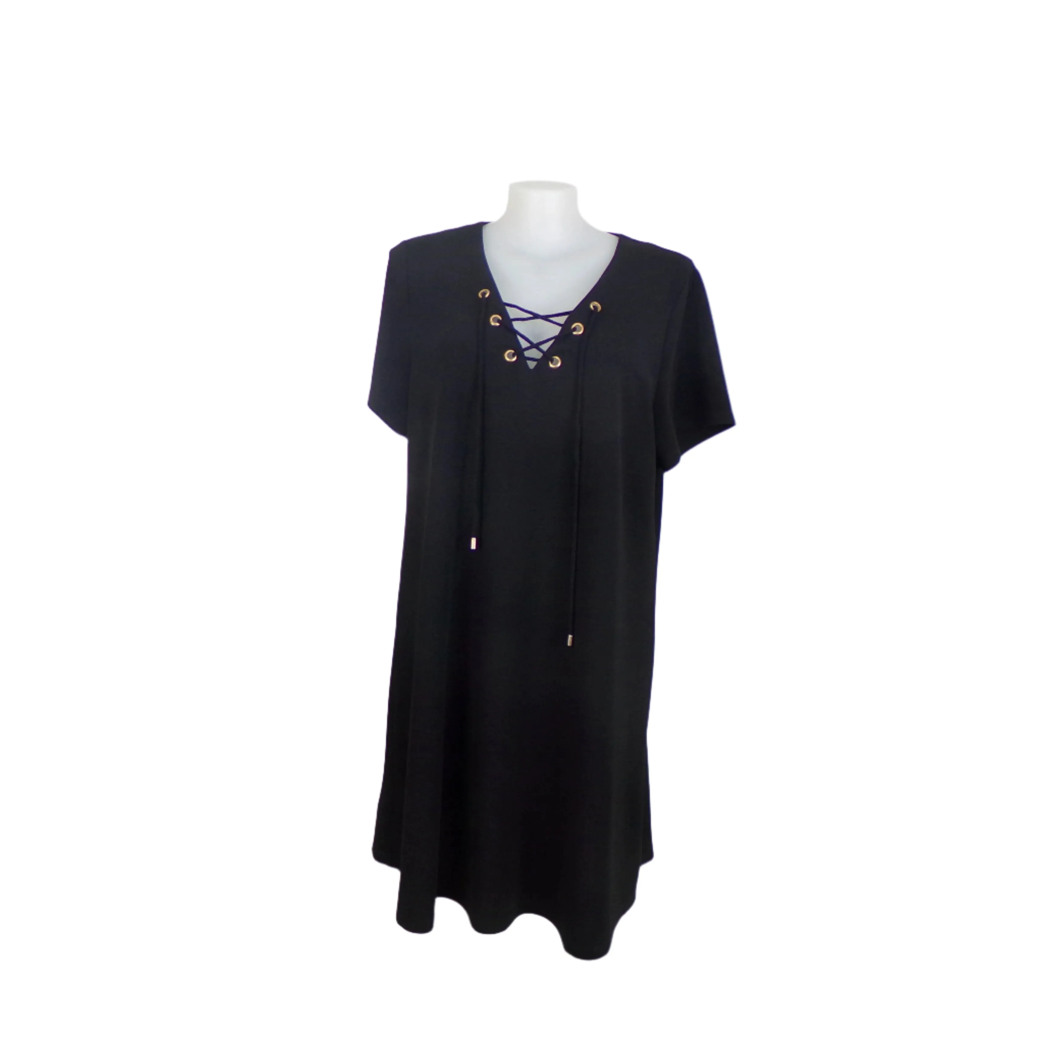 Estelle Black Stretch Shift Dress Size 22
