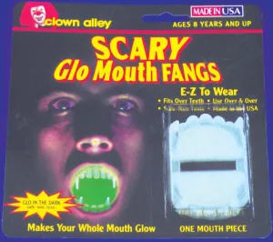 Fangs Glo Mouth  Costume Accessories