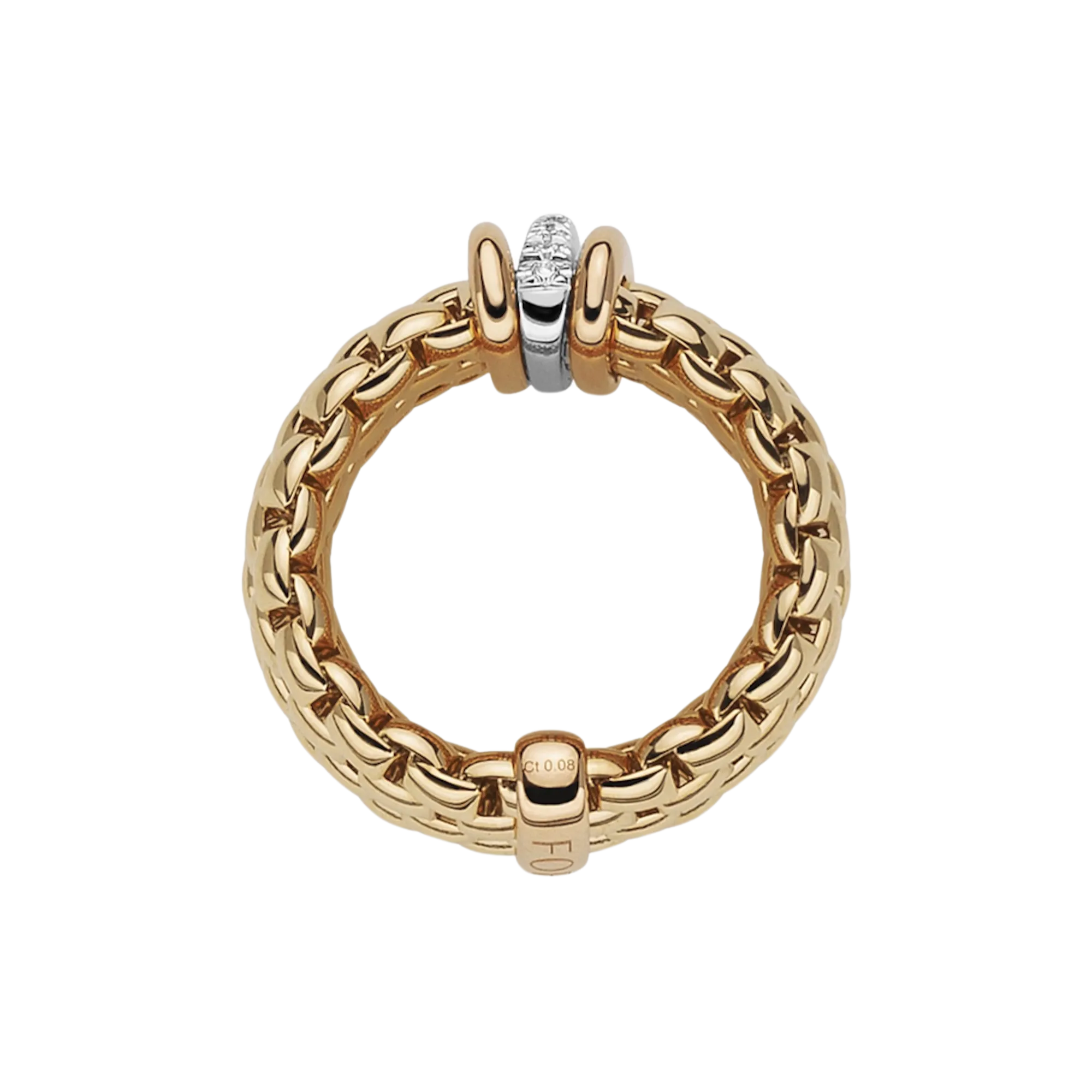 Fope Panorama Flex'it ring with diamonds