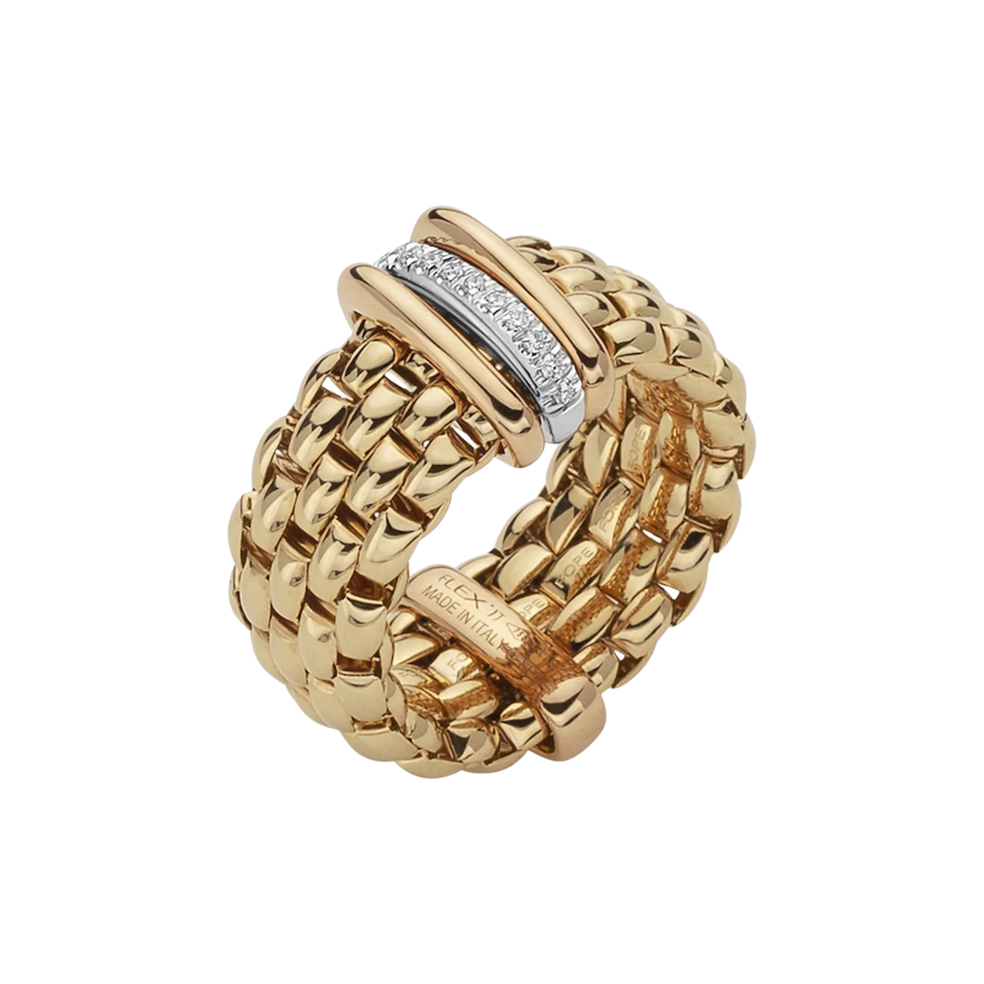 Fope Panorama Flex'it ring with diamonds