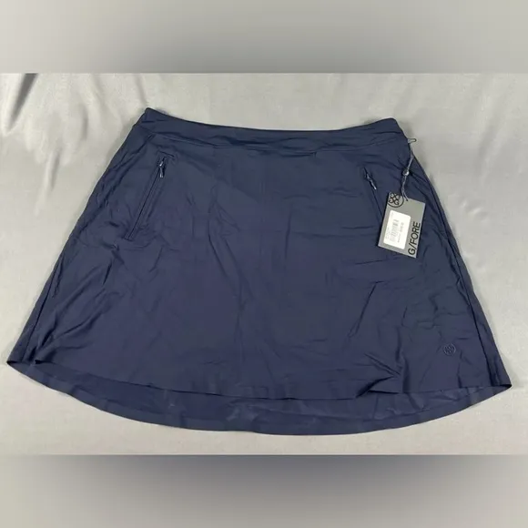 G/Fore G4 Womens Golf Skort XL Navy Blue Nylon Spandex