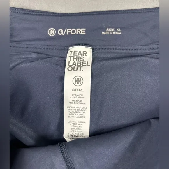 G/Fore G4 Womens Golf Skort XL Navy Blue Nylon Spandex
