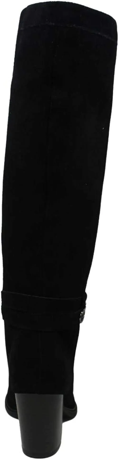 Giani Bernini Rozario Wide-Calf Dress Boots Black Suede