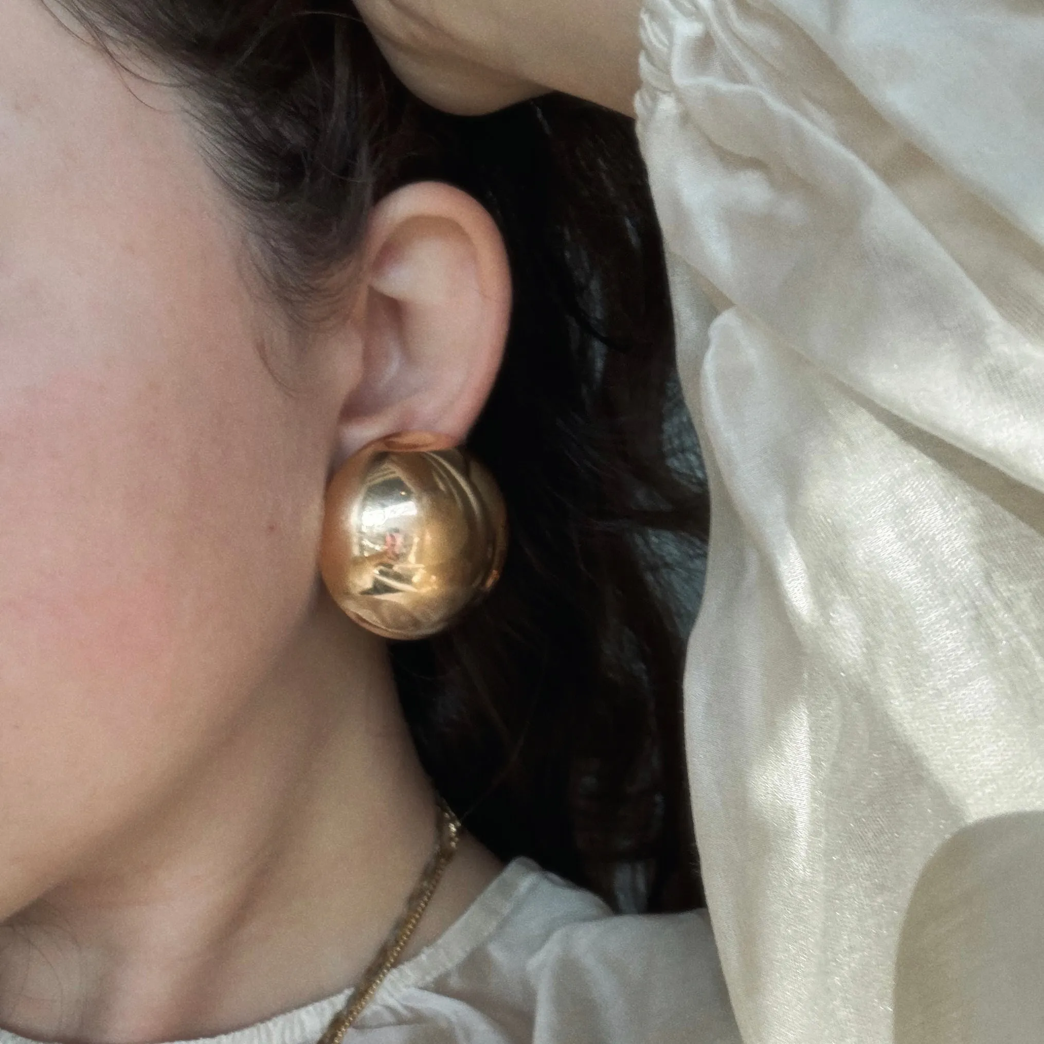 Gold Ball Earrings