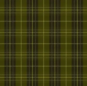 Green tartan top Knot Headband