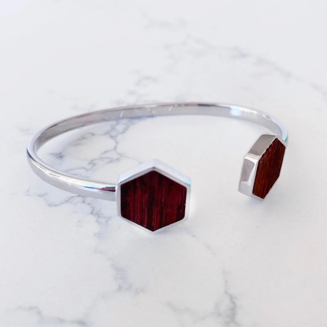 Hexagon Cuff Bracelet