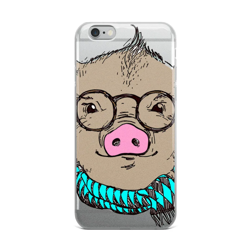 Hipster Pig iPhone Case