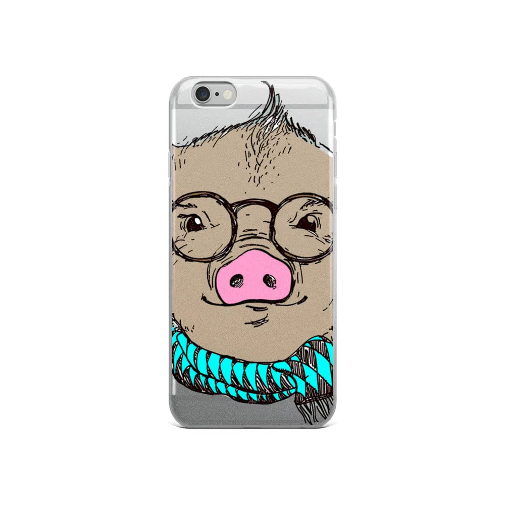 Hipster Pig iPhone Case