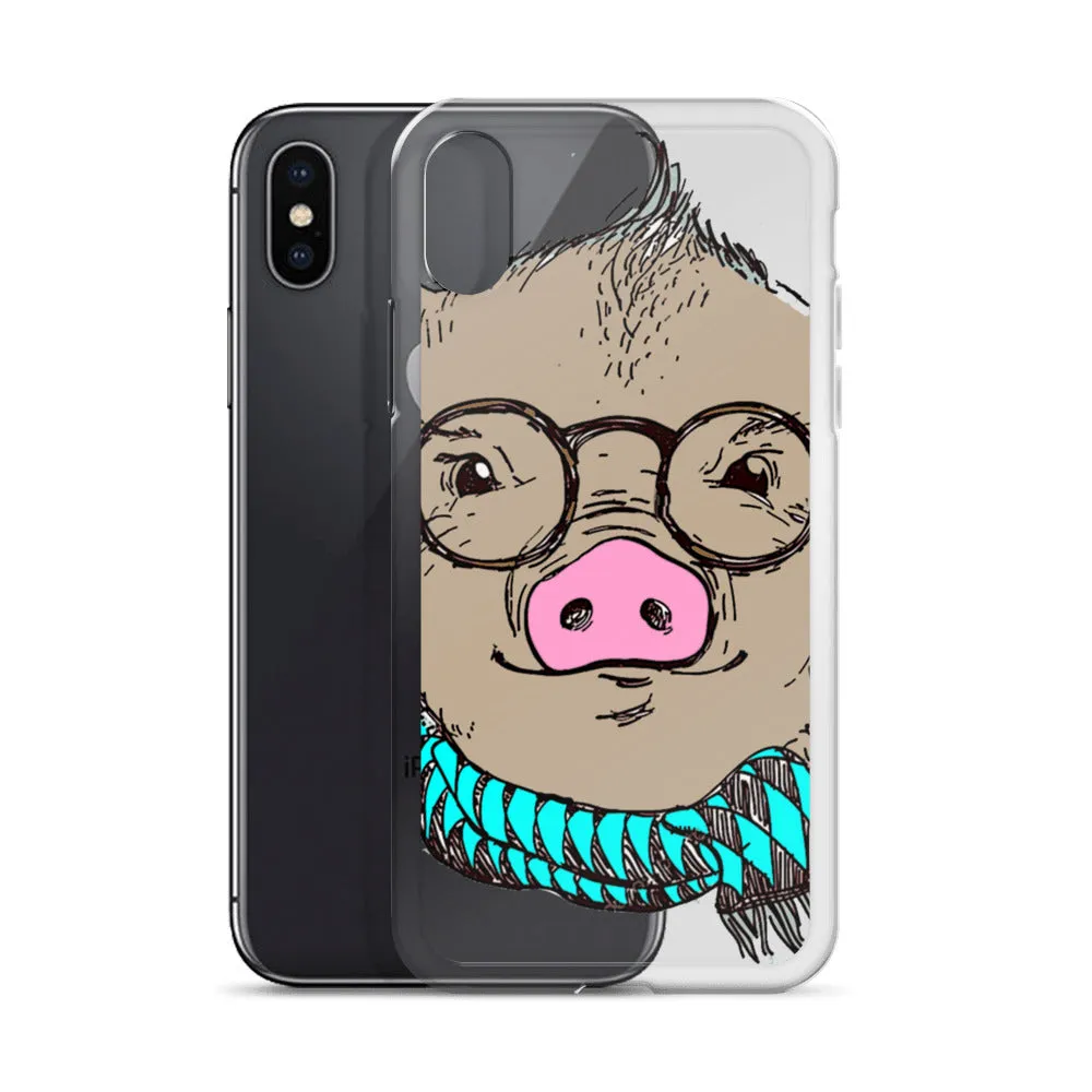 Hipster Pig iPhone Case