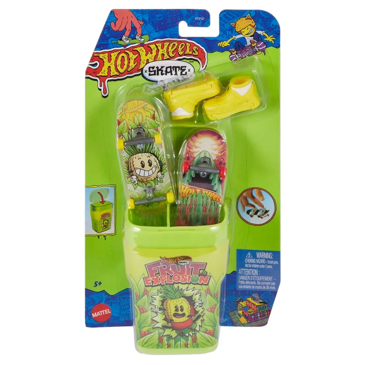 Hot Wheels Skate Fingerboards, Skate Shoes & Container - Assorted
