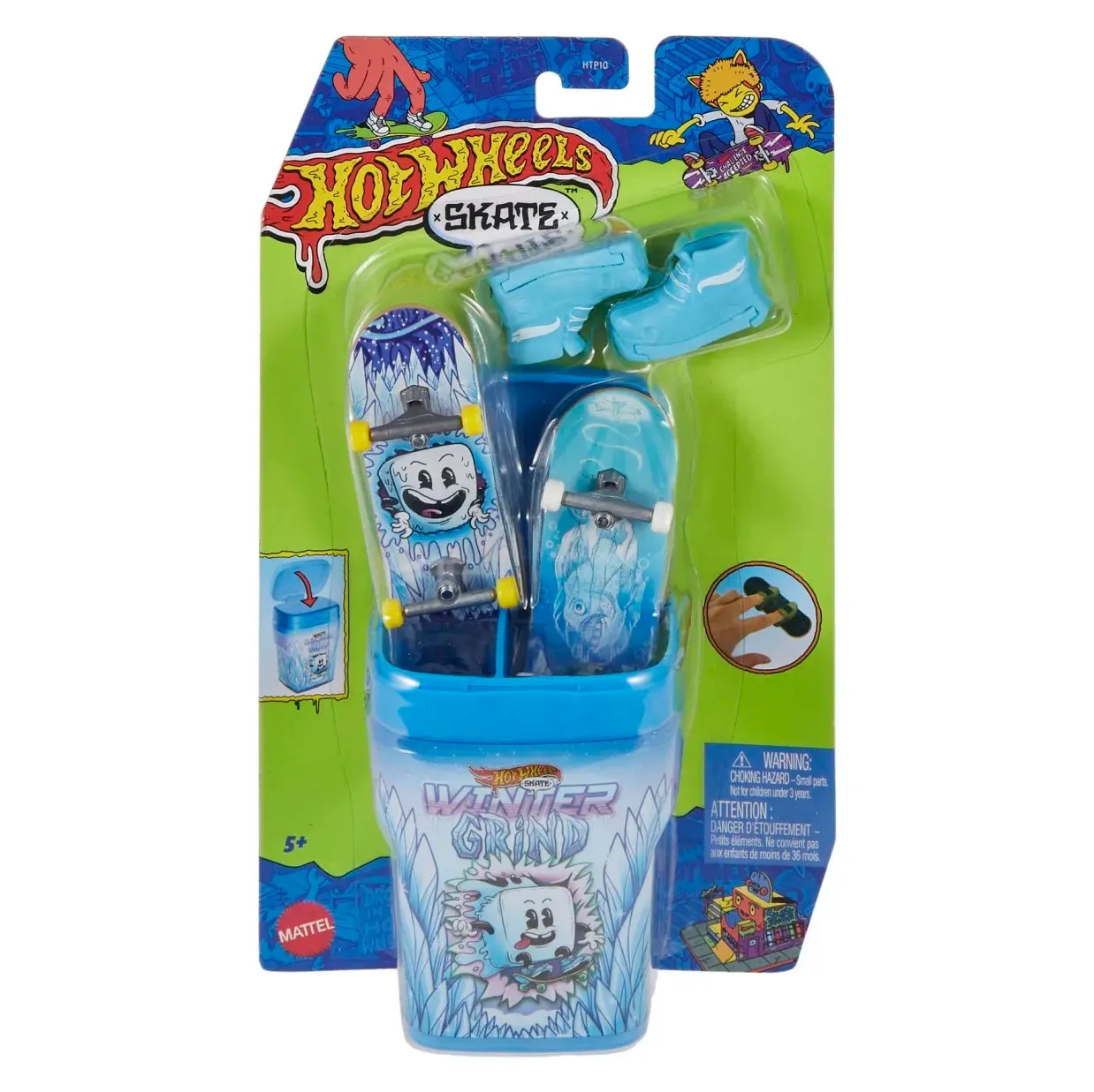 Hot Wheels Skate Fingerboards, Skate Shoes & Container - Assorted