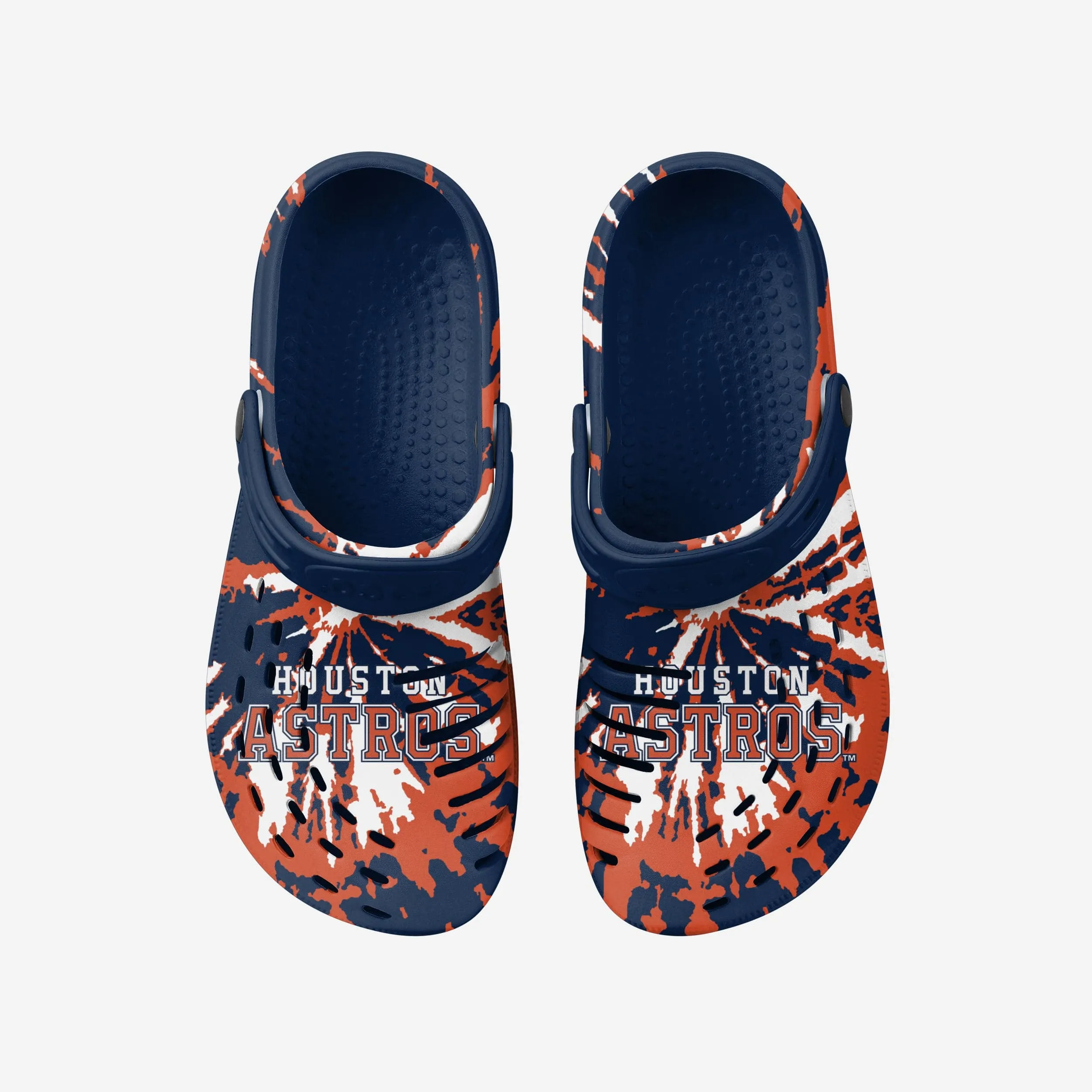 Houston Astros Tie-Dye Clog With Strap