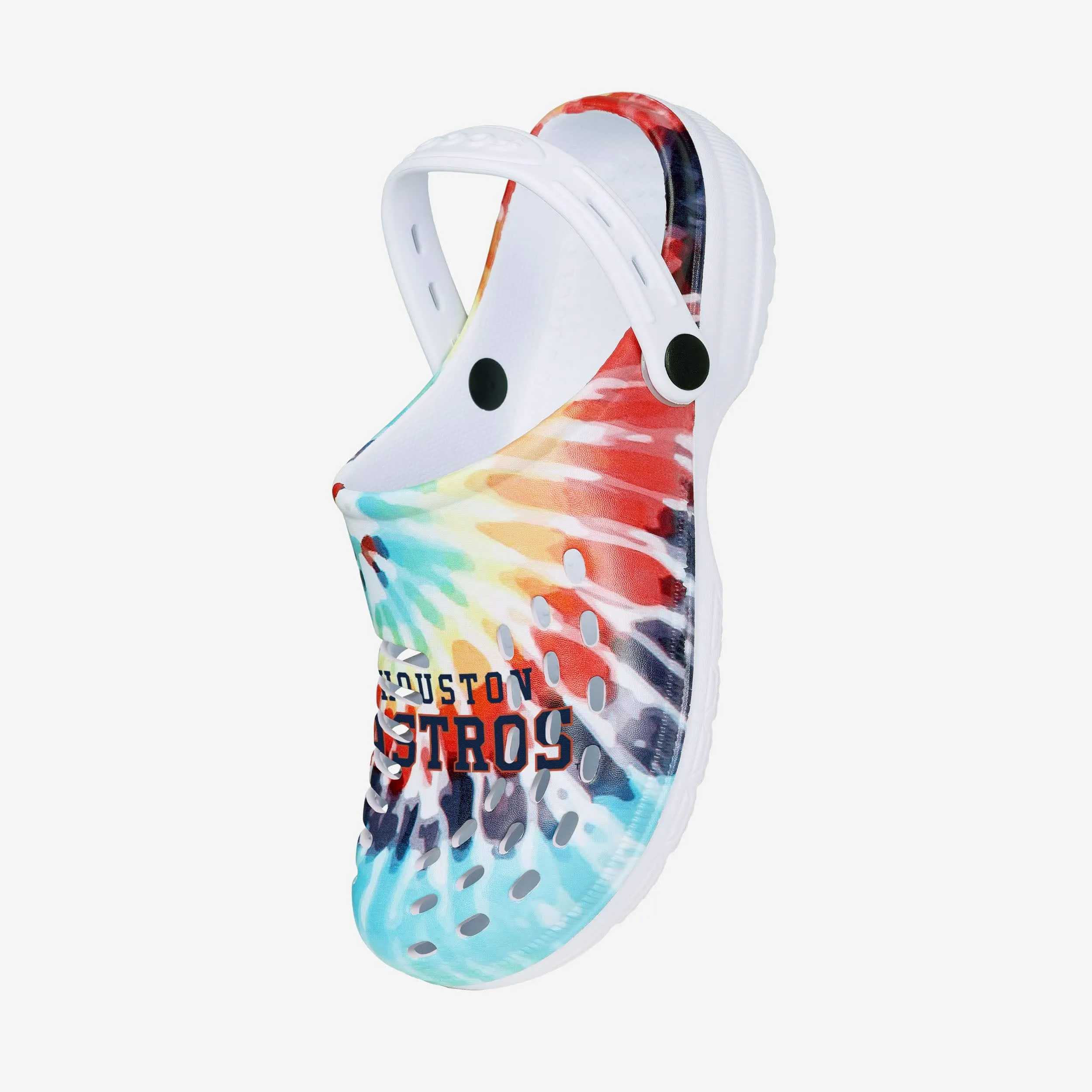 Houston Astros Womens Tie-Dye Clog With Strap