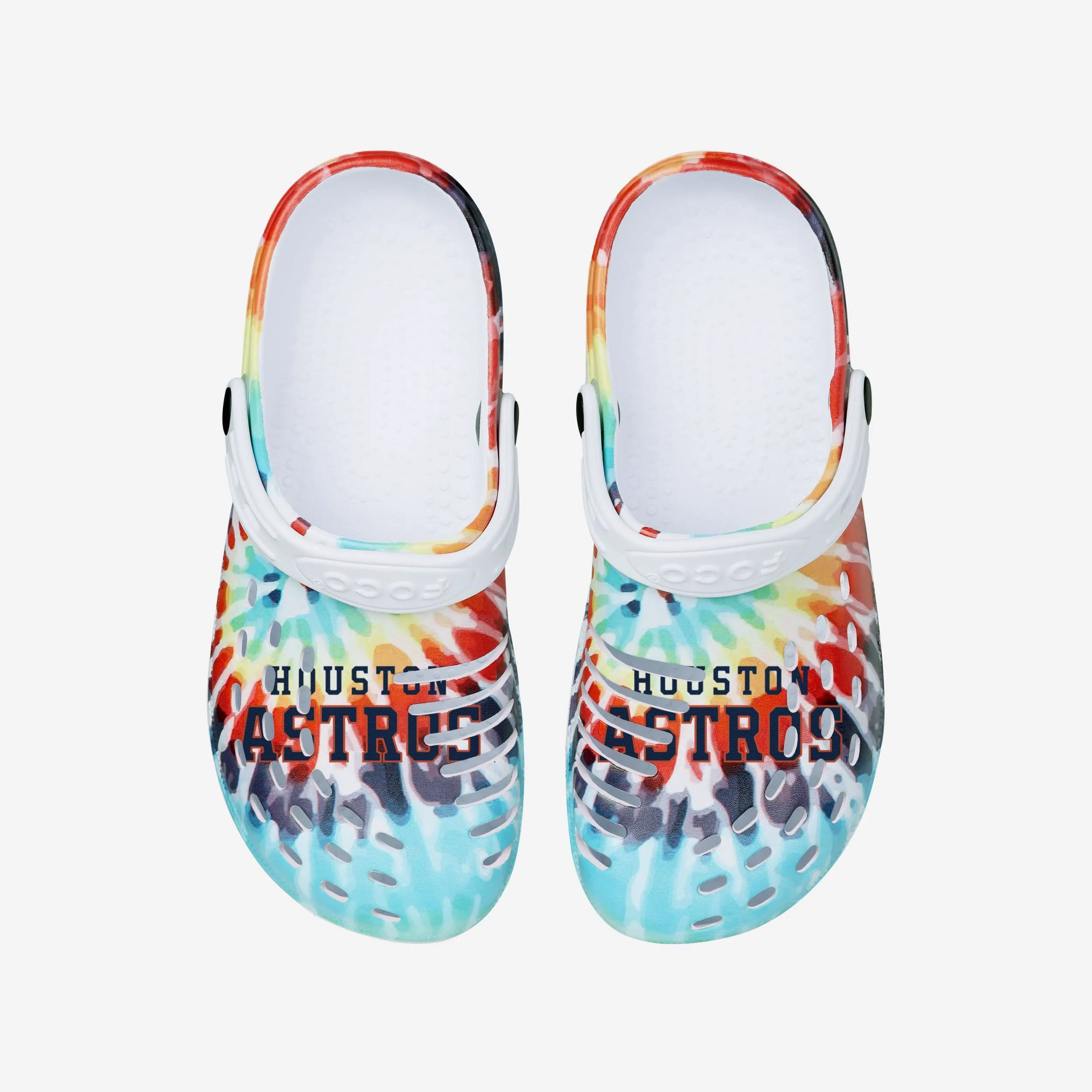 Houston Astros Womens Tie-Dye Clog With Strap