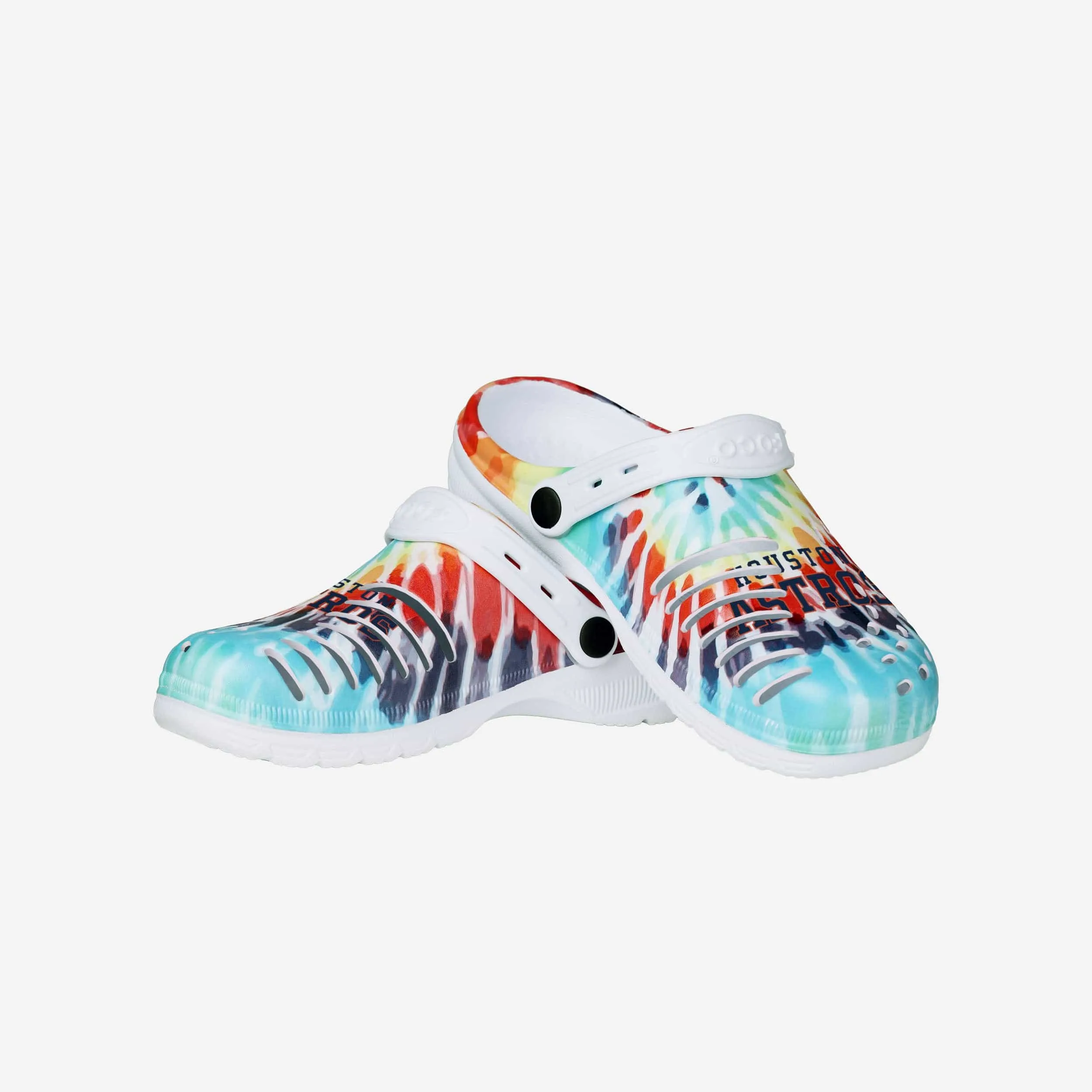 Houston Astros Womens Tie-Dye Clog With Strap