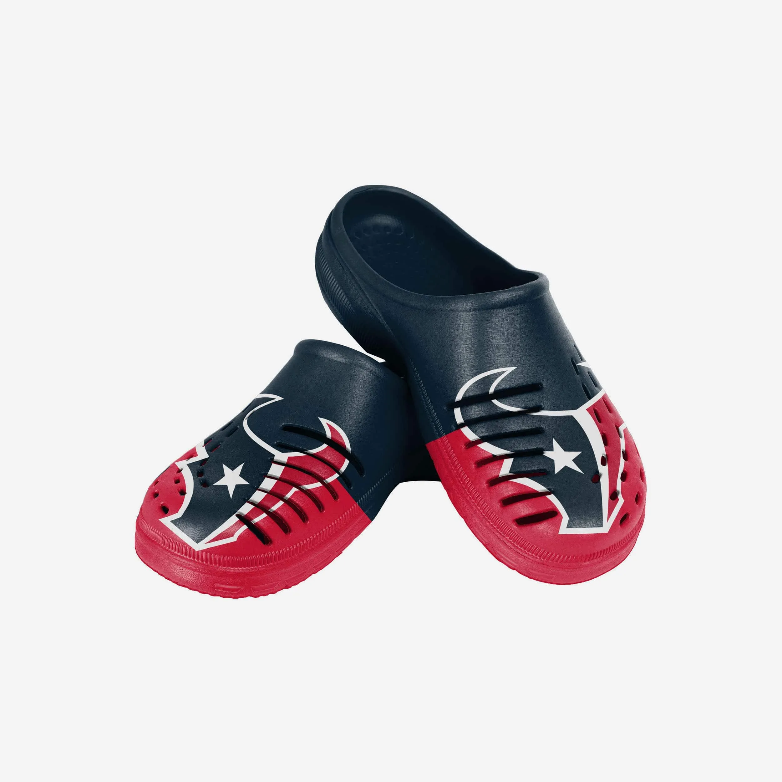 Houston Texans Youth Colorblock Big Logo Clog