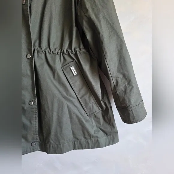 Hunter Ladies's  Water Resistant Cotton Smock Rain Jacket Sz XXL Olive Outdoor