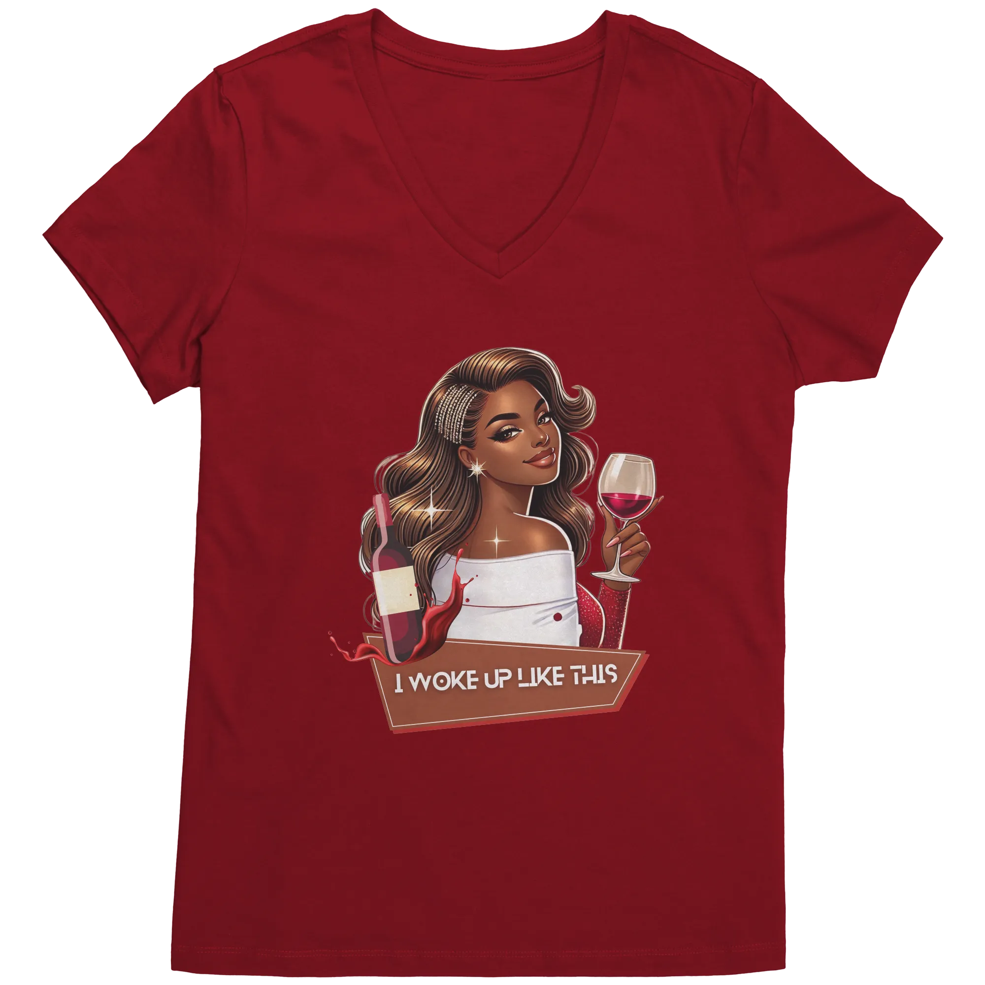 I Woke Up Like This Vneck Shirt, Woke Up Like This Shirt, Trendy Shirt, Valentine Shirt, Valentines Gift, Valentine Clothing Womens Clothing