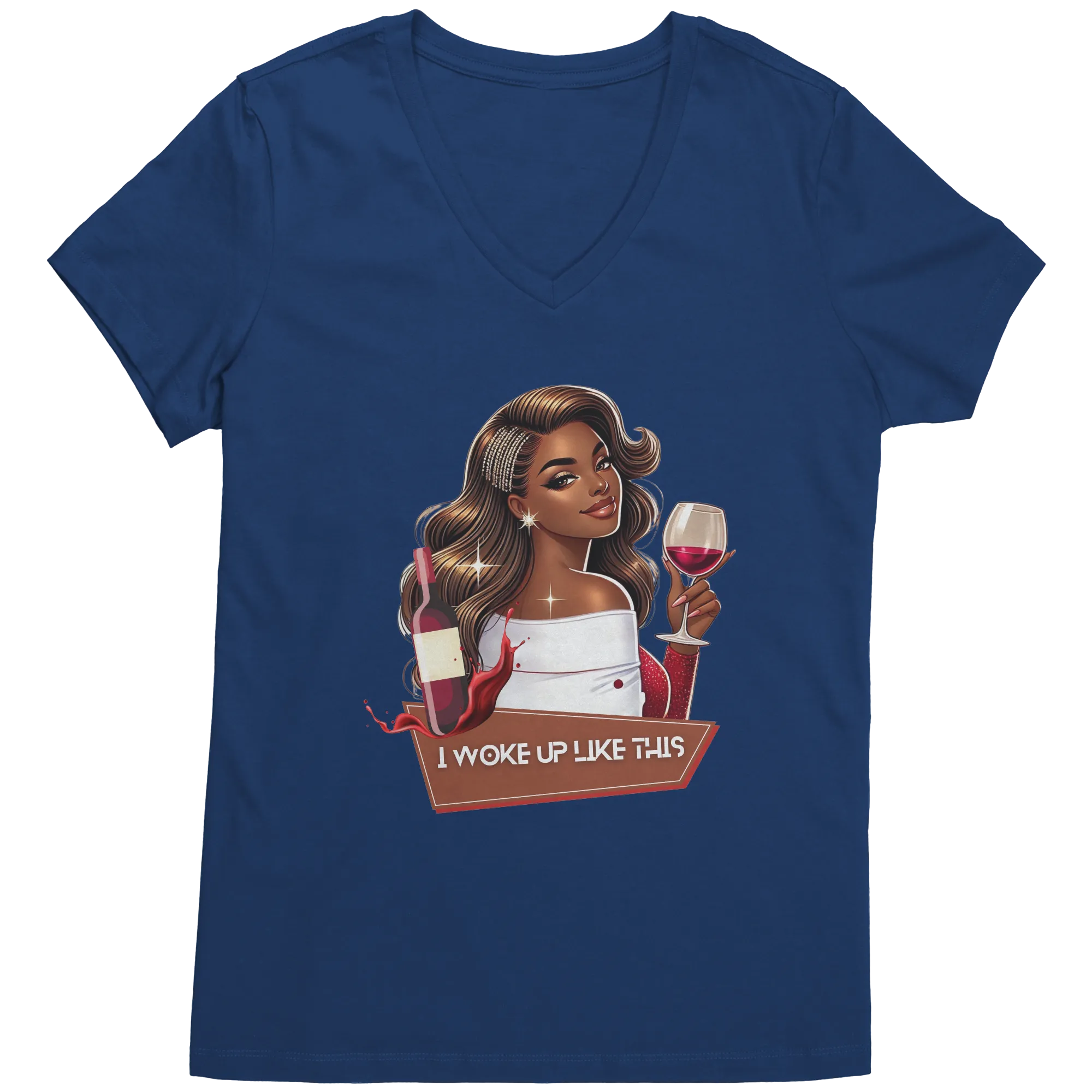 I Woke Up Like This Vneck Shirt, Woke Up Like This Shirt, Trendy Shirt, Valentine Shirt, Valentines Gift, Valentine Clothing Womens Clothing