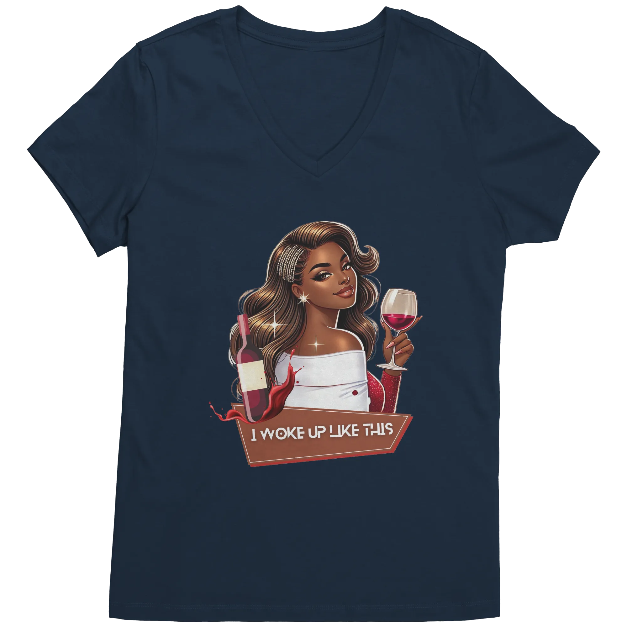 I Woke Up Like This Vneck Shirt, Woke Up Like This Shirt, Trendy Shirt, Valentine Shirt, Valentines Gift, Valentine Clothing Womens Clothing