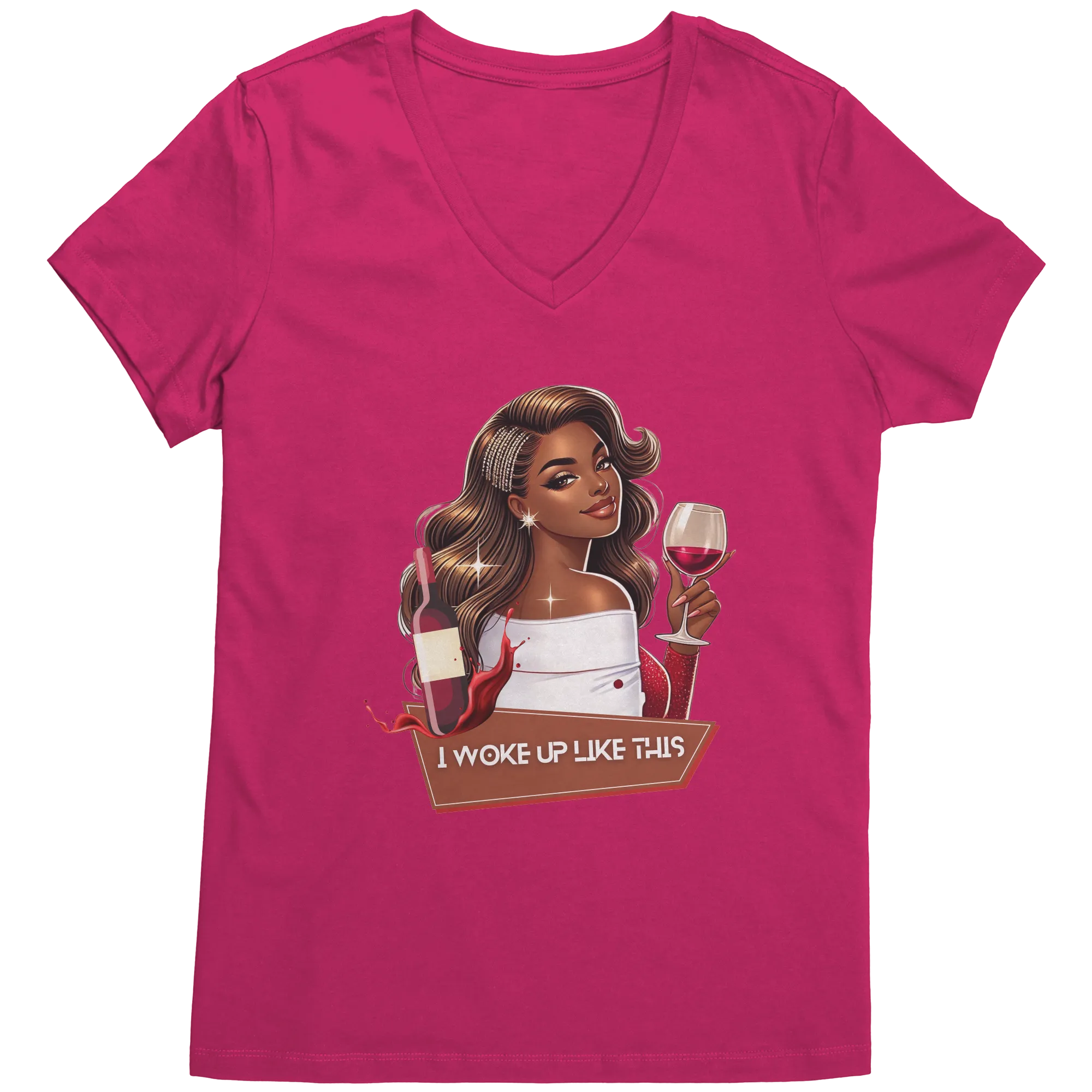 I Woke Up Like This Vneck Shirt, Woke Up Like This Shirt, Trendy Shirt, Valentine Shirt, Valentines Gift, Valentine Clothing Womens Clothing