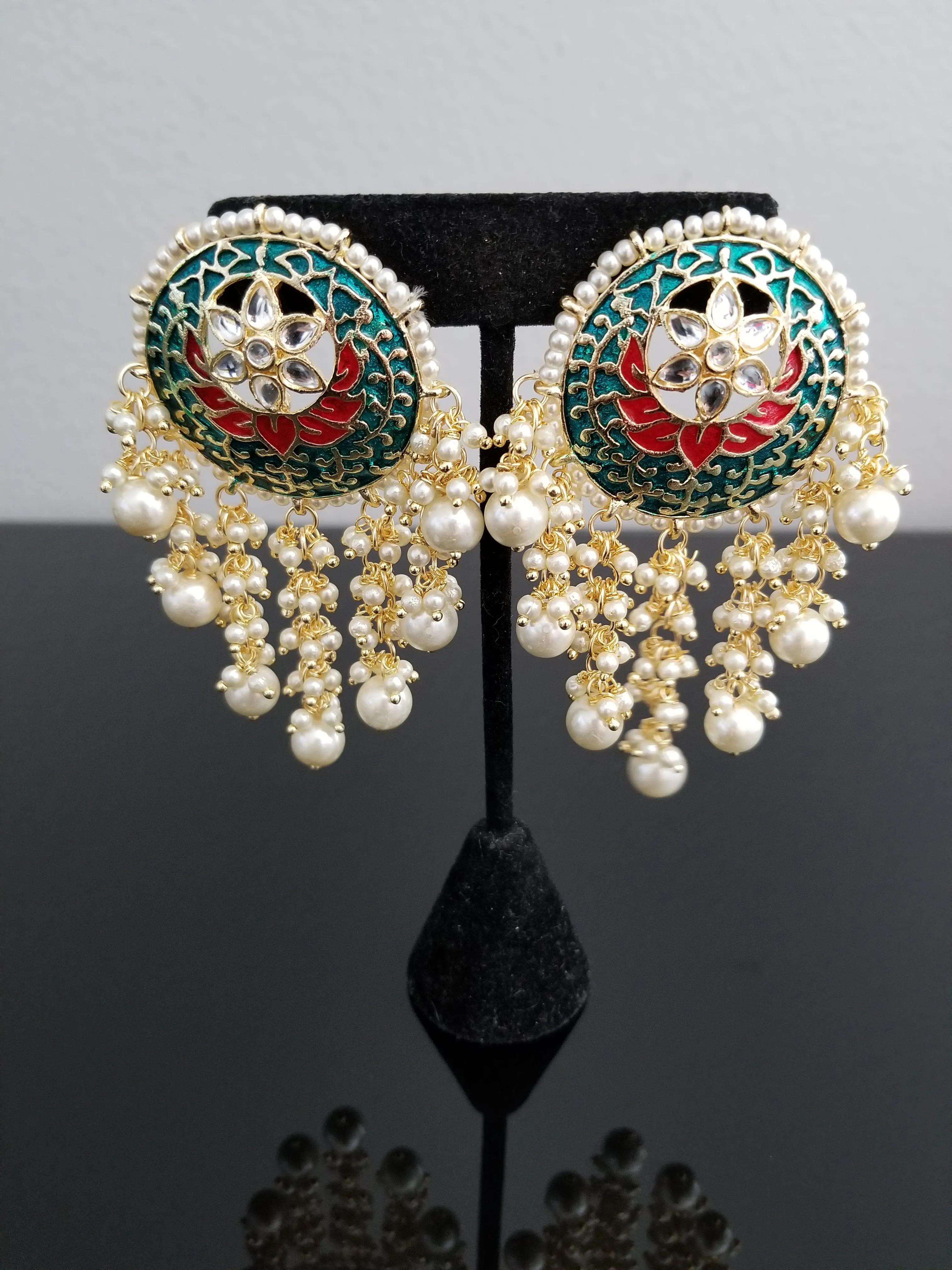 Indo Western Trendy Earring With Gold Plating
