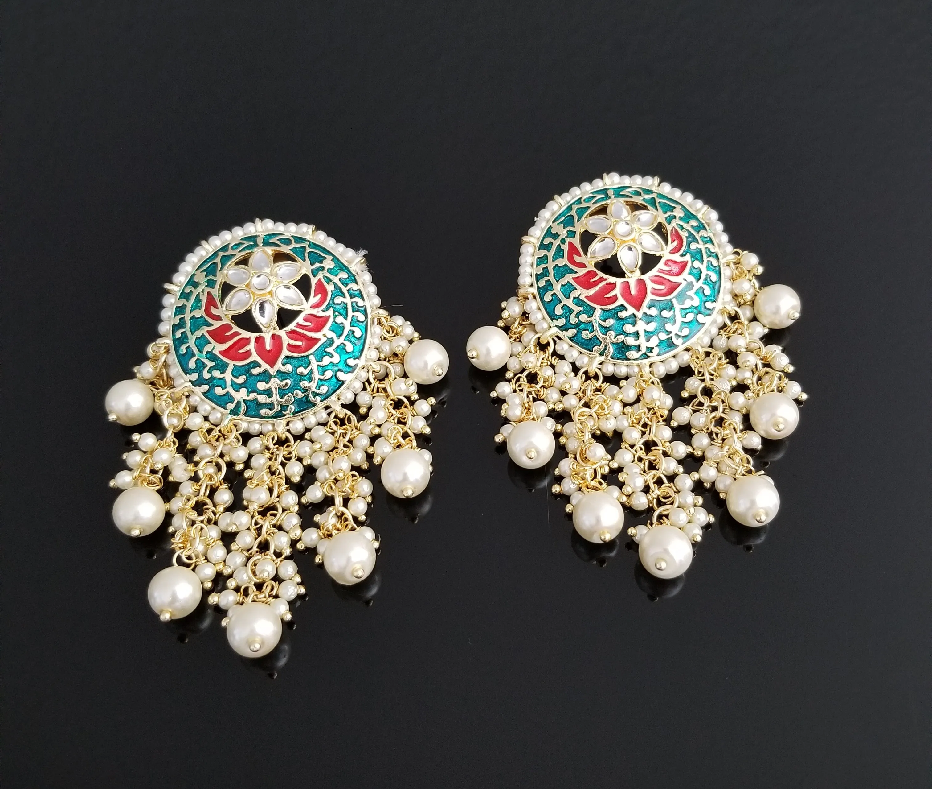 Indo Western Trendy Earring With Gold Plating