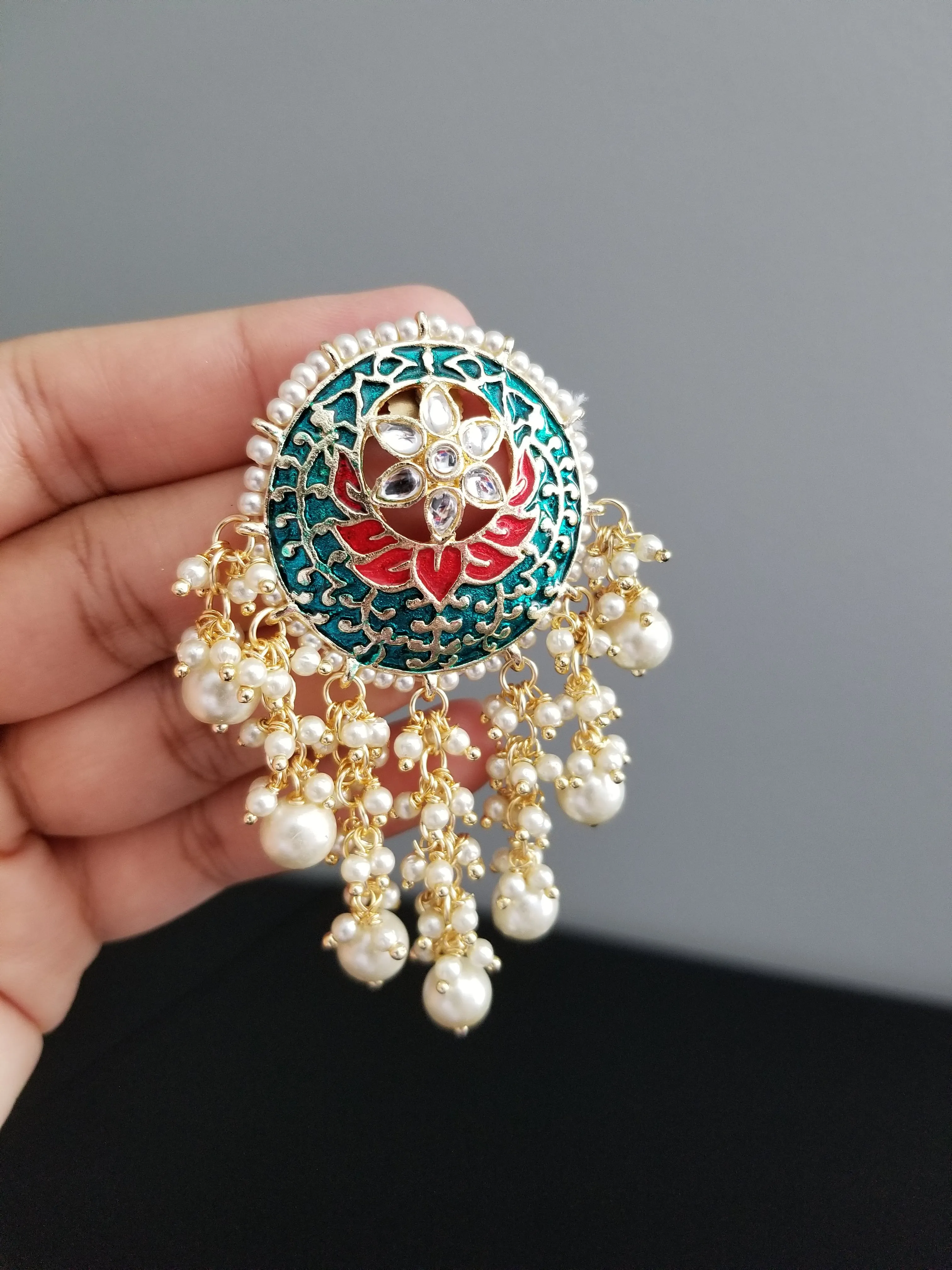 Indo Western Trendy Earring With Gold Plating