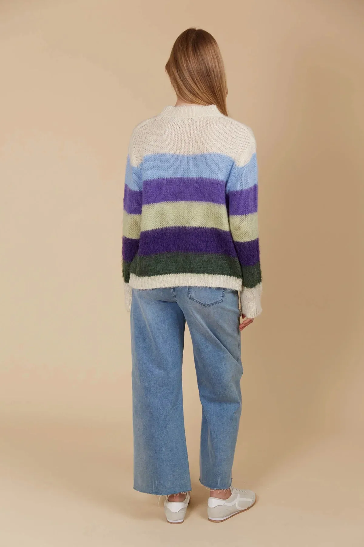 Isle of Mine Pallas Stripe Jumper | violet