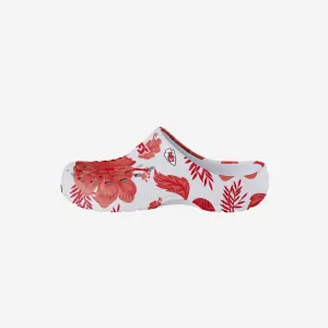 Kansas City Chiefs Womens Floral White Clog