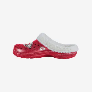 Kansas City Chiefs Womens Sherpa Lined Glitter Clog