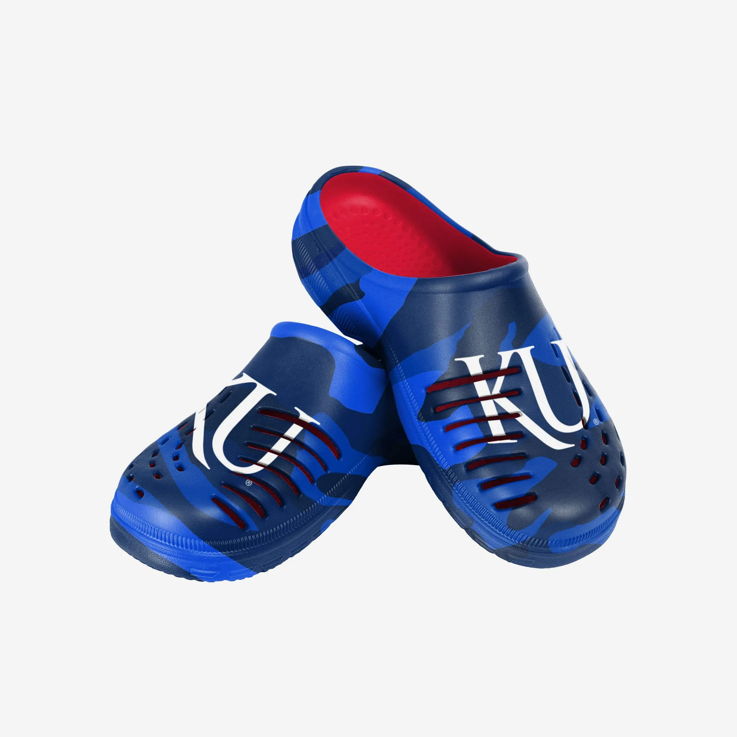 Kansas Jayhawks Tonal Camo Clog