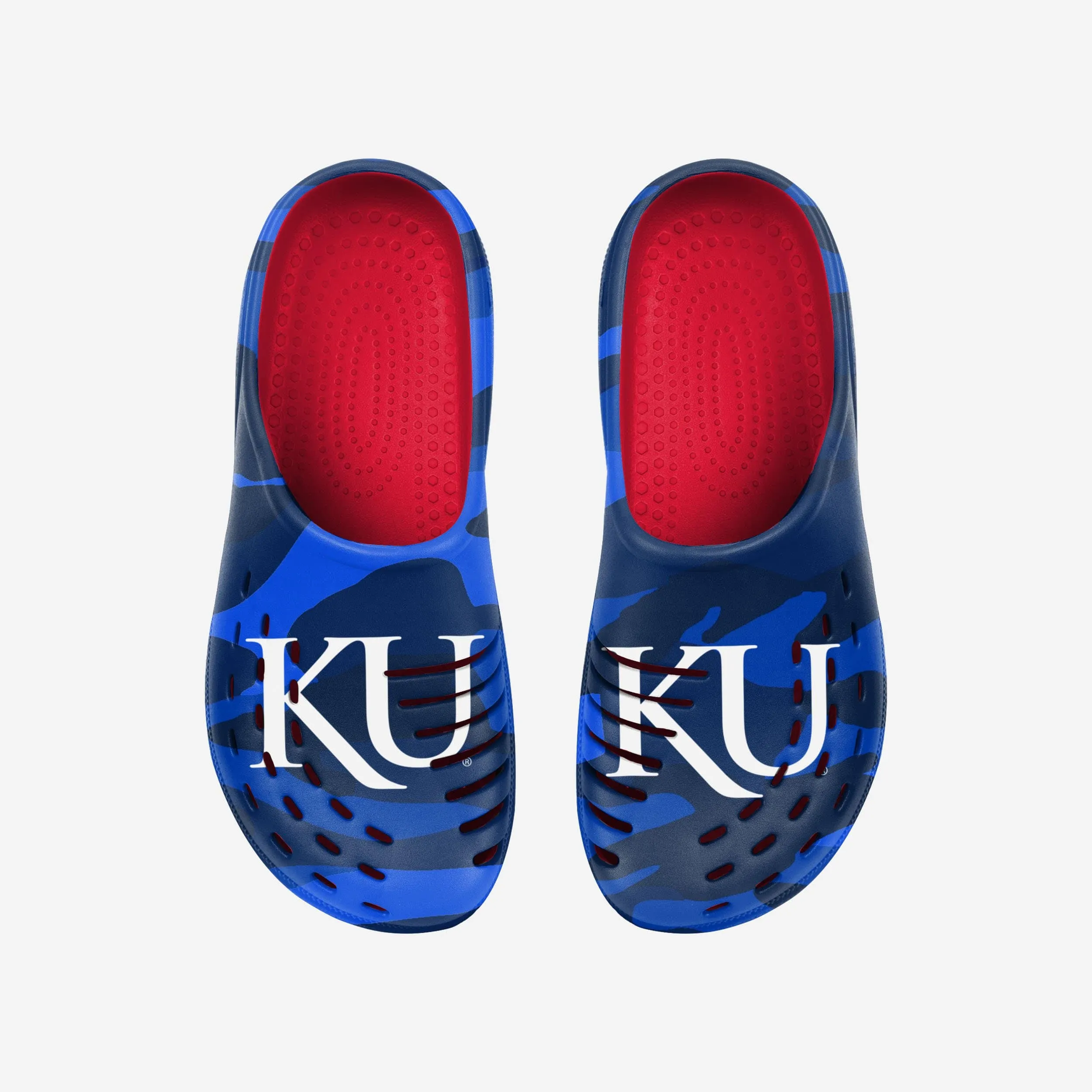 Kansas Jayhawks Tonal Camo Clog