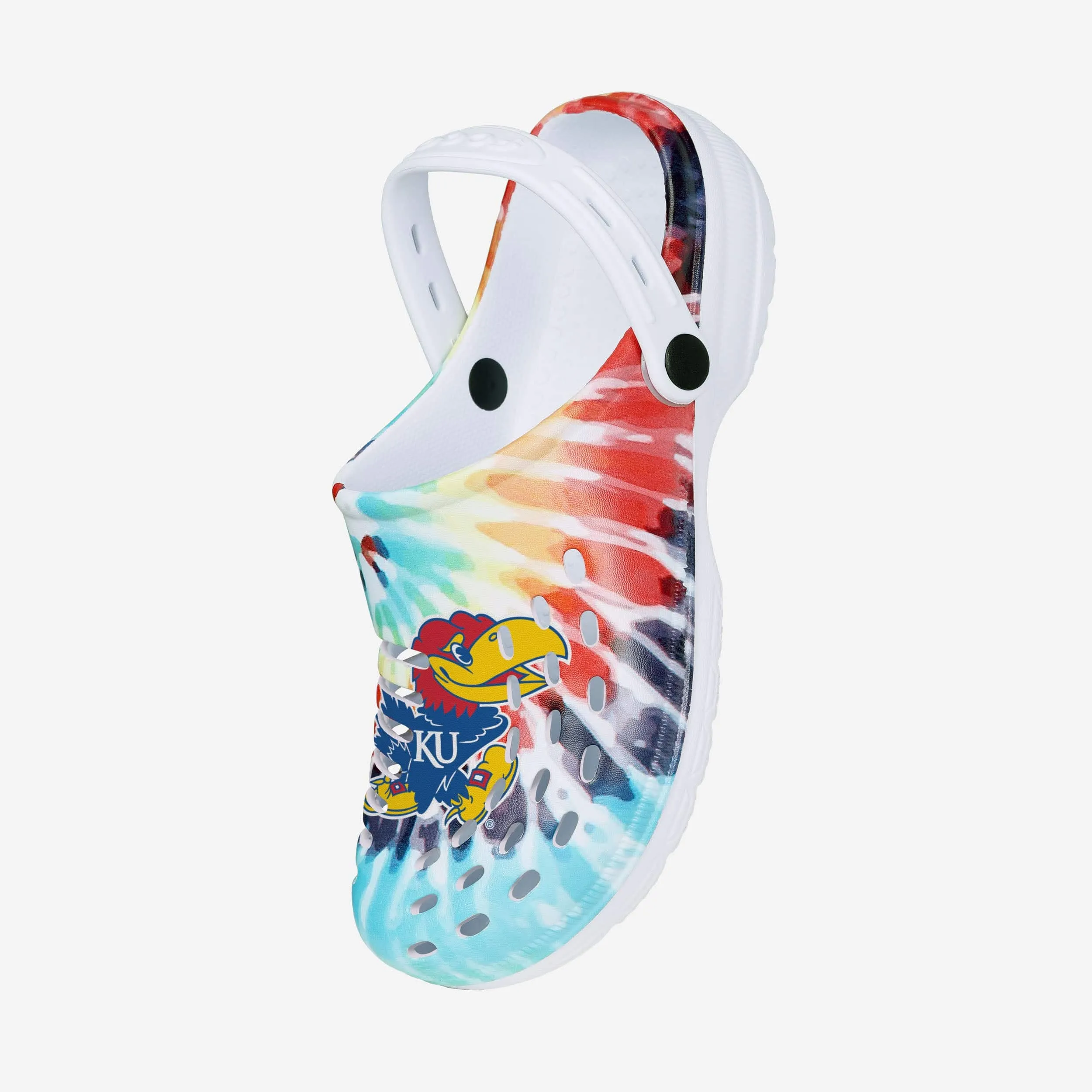 Kansas Jayhawks Womens Tie-Dye Clog With Strap