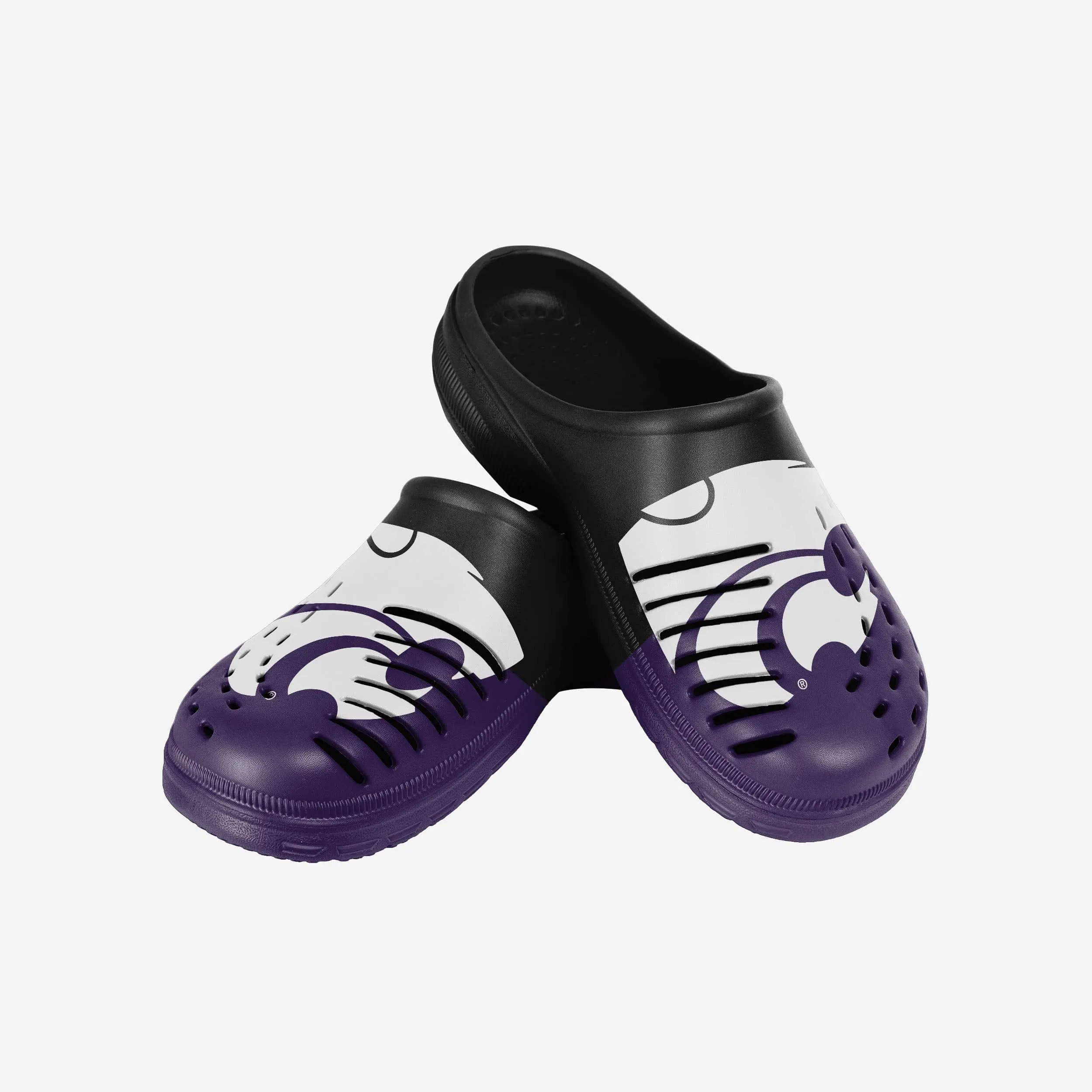 Kansas State Wildcats Colorblock Big Logo Clog
