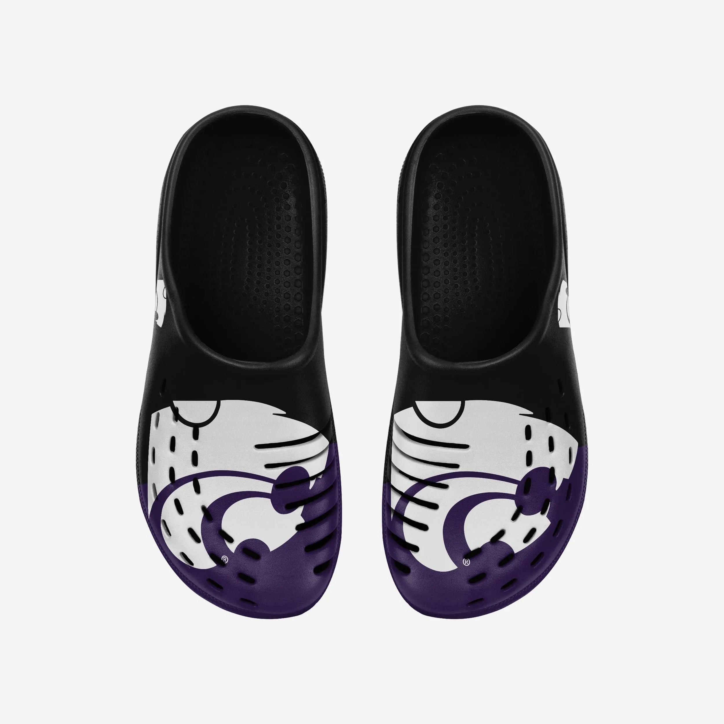 Kansas State Wildcats Colorblock Big Logo Clog