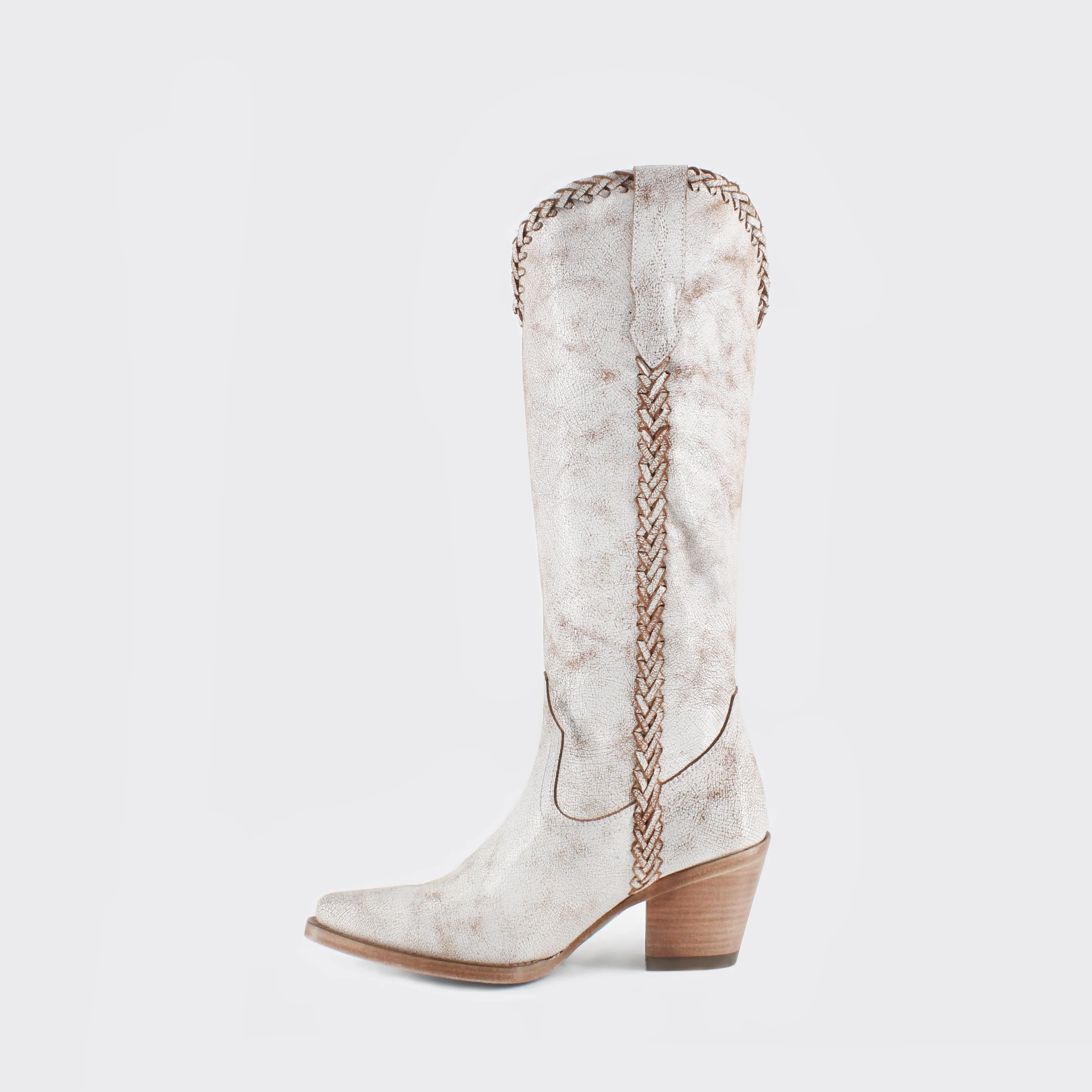 Kenia Cowgirl Leather Boots - Elegant Western Footwear By Buck & Brana ken7300