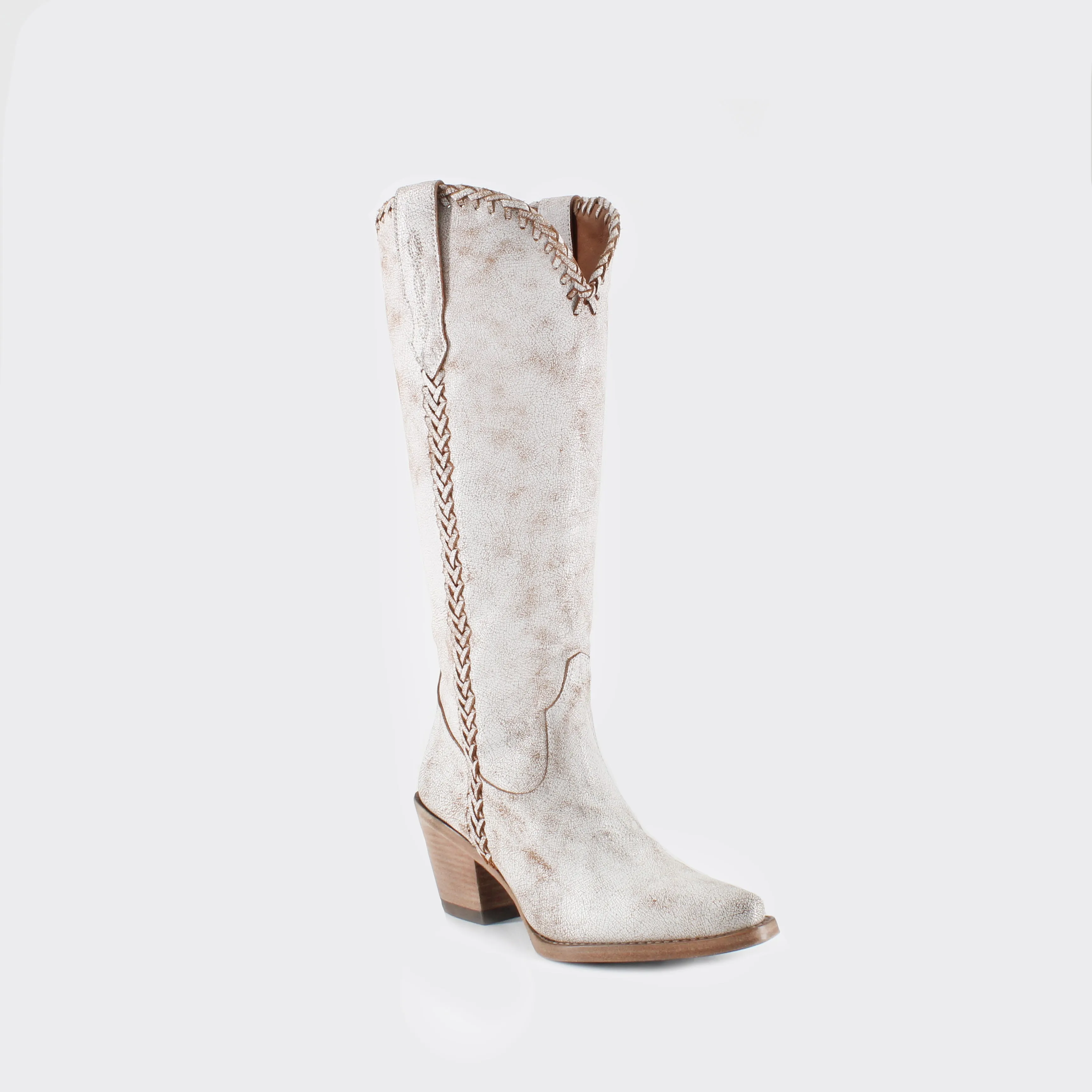 Kenia Cowgirl Leather Boots - Elegant Western Footwear By Buck & Brana ken7300