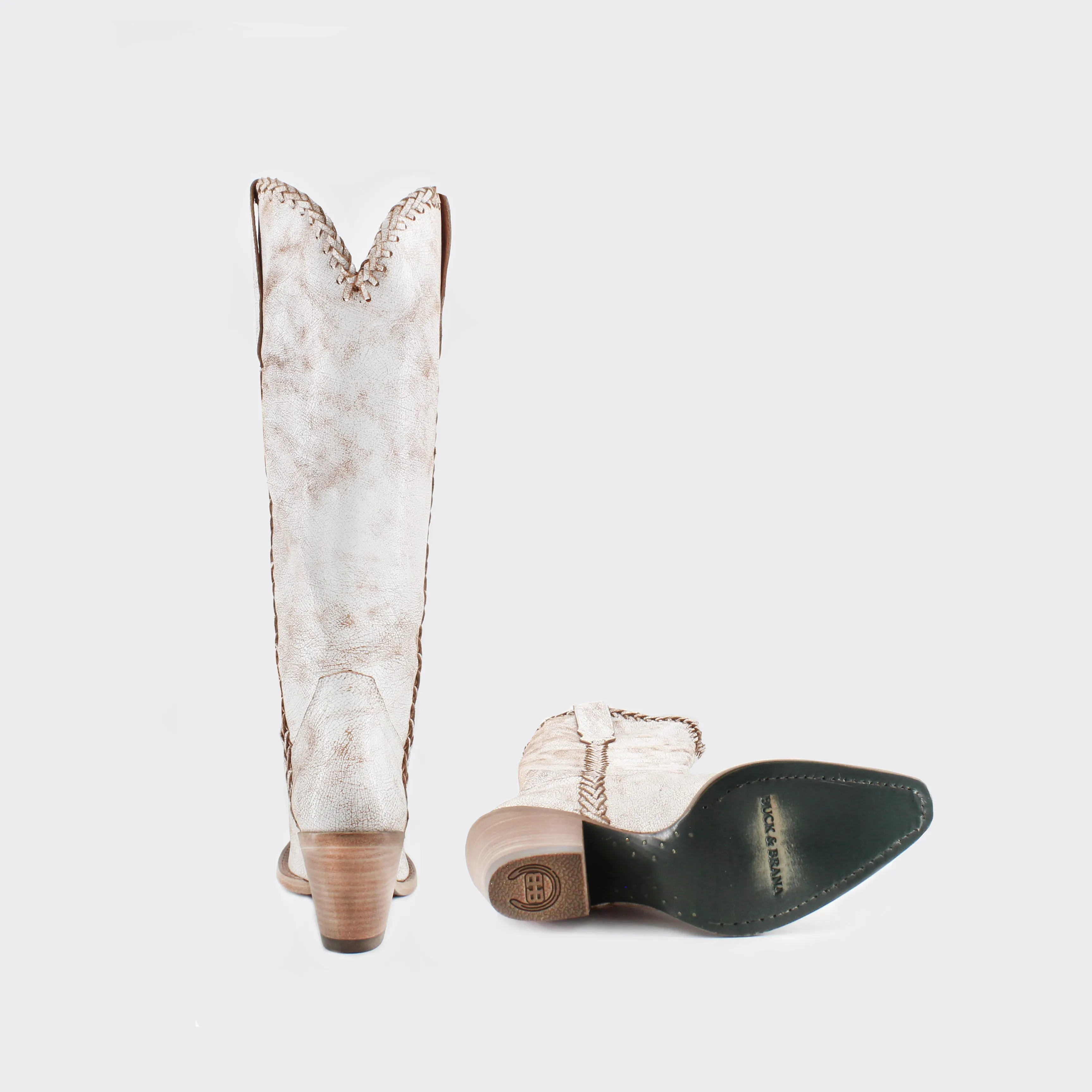 Kenia Cowgirl Leather Boots - Elegant Western Footwear By Buck & Brana ken7300