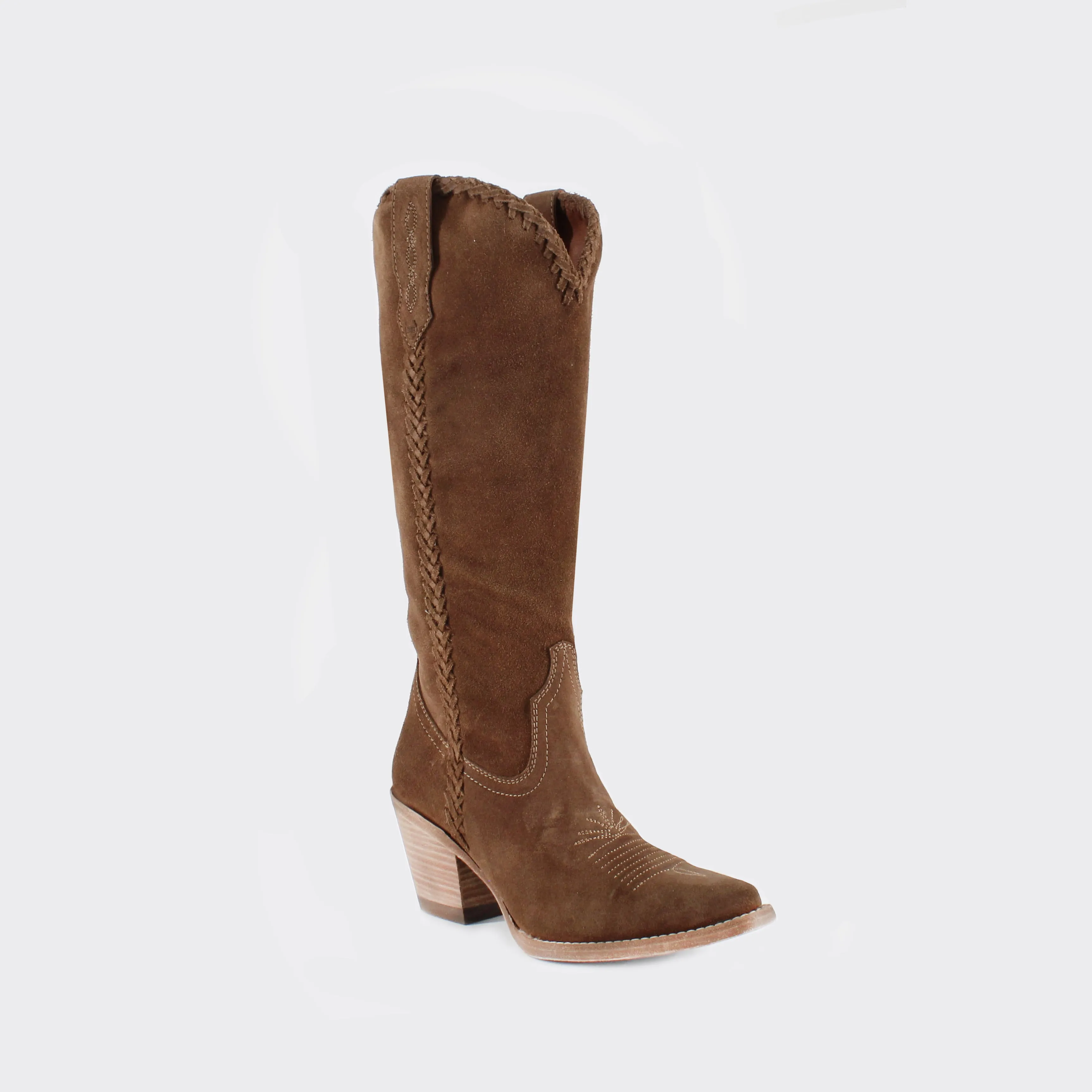 Kenia Cowgirl Leather Boots - Elegant Western Footwear By Buck & Brana ken7300