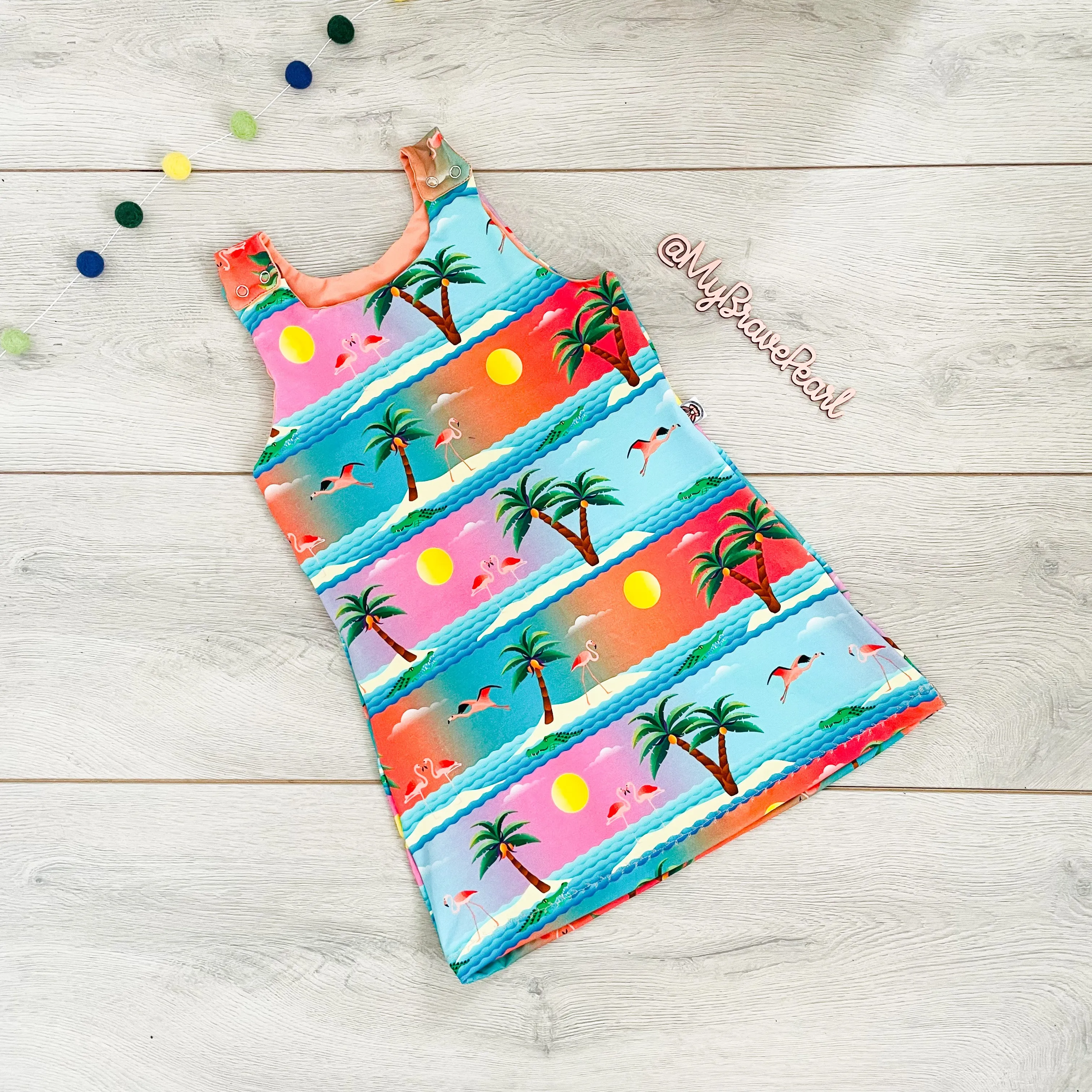 Kids Christmas Romper Dress/Pinafore